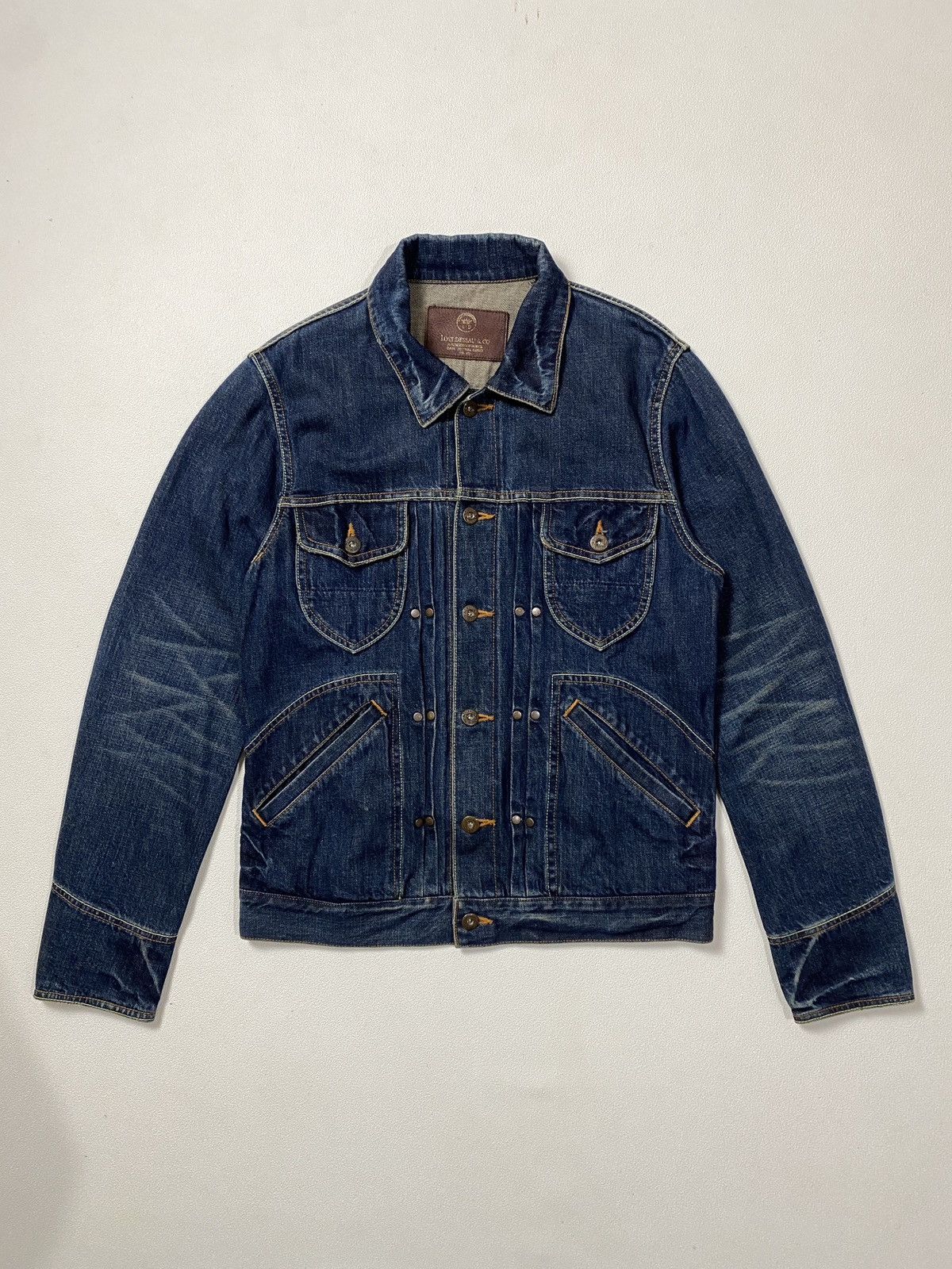 Japanese Brand Field Denim Jacket Selvedge LOST DESSAU Made in Japan Size US M / EU 48-50 / 2 - 1 Thumbnail