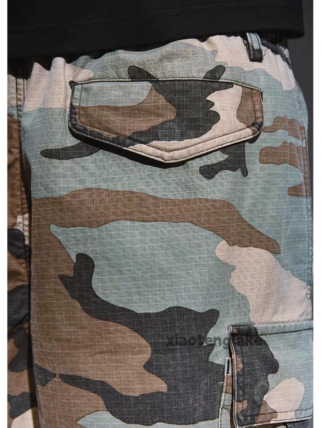 Vintage xtl supreme Stussy style loose hiphop camo cargo shorts Size US 28 / EU 44 - 4 Thumbnail