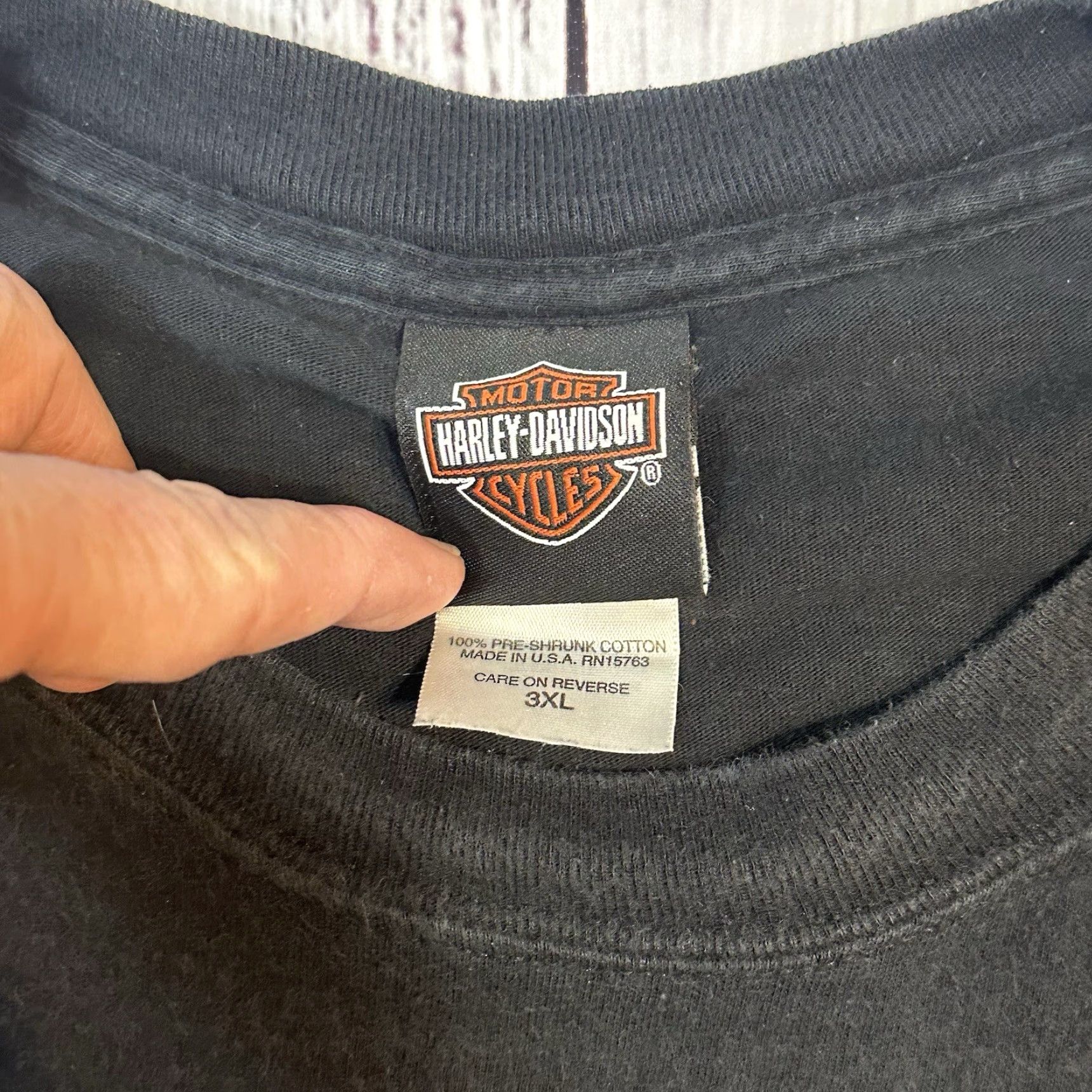 Harley Davidson Harley-Davidson Winged Logo American Legend Tee Smithfield, NC USA Made Men 3XL T-Shirt Multicolor Graphic Print Short Sleeve Crew Neck Size US XXL / EU 58 / 5 - 4 Thumbnail