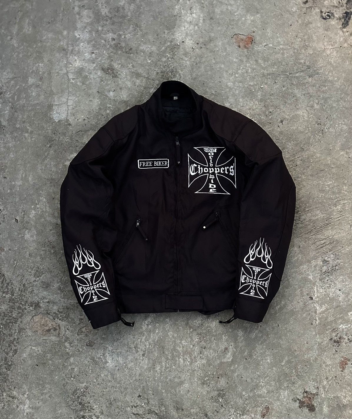 West Coast Choppers Rare Vintage Y2K West Coast Choppers iron cross biker jacket Size US L / EU 52-54 / 3 - 1 Thumbnail
