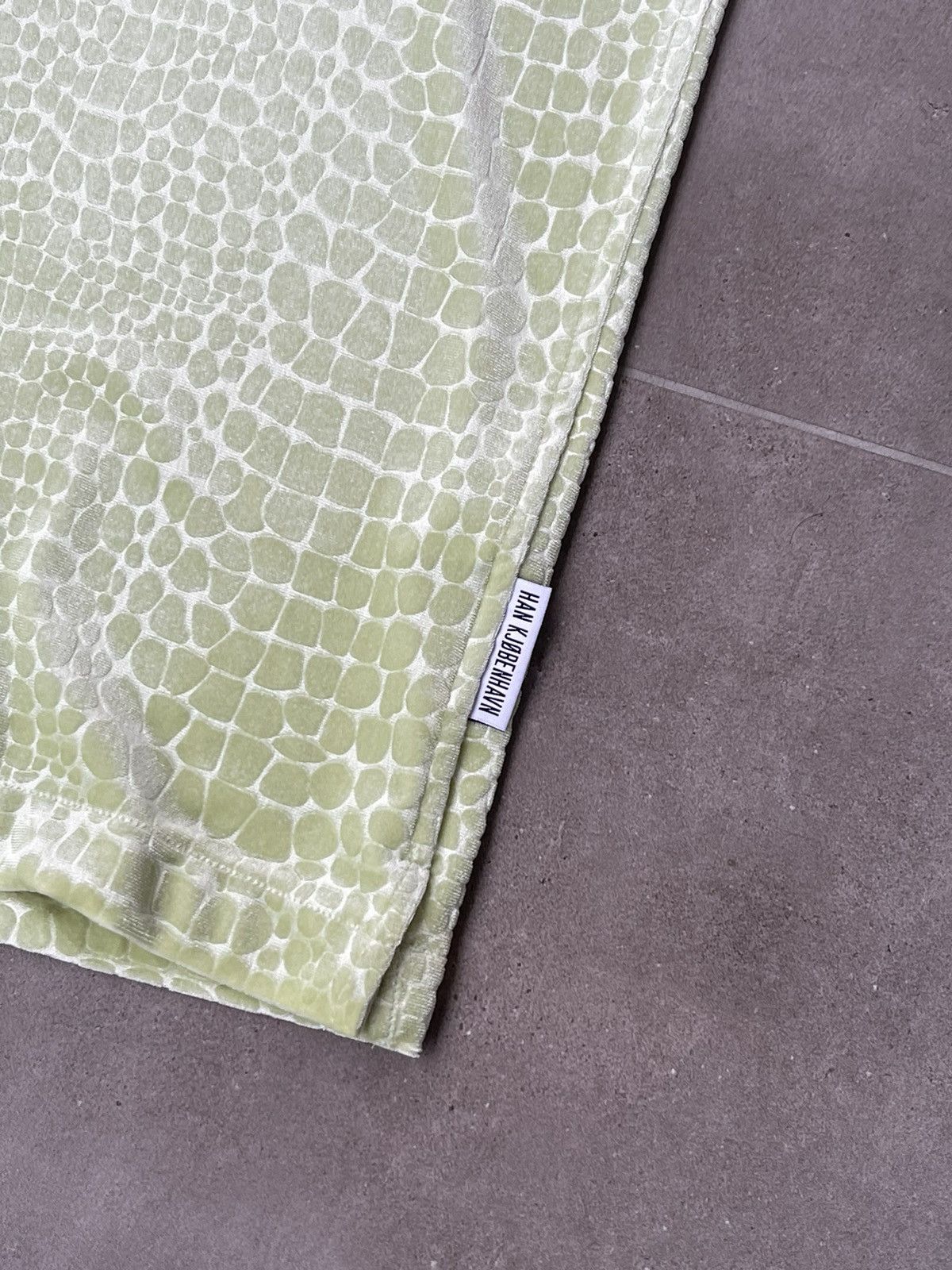 Han Kjobenhavn !DS! SS21 Han Kjobenhavn Pale Green Croc Skin Summer Shirt Size US M / EU 48-50 / 2 - 14 Thumbnail
