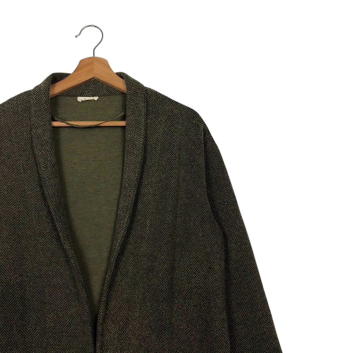 Designer Vintage Buttonless Cardigan Jacket Yerse Herringbone Design Size US M / EU 48-50 / 2 - 9 Thumbnail