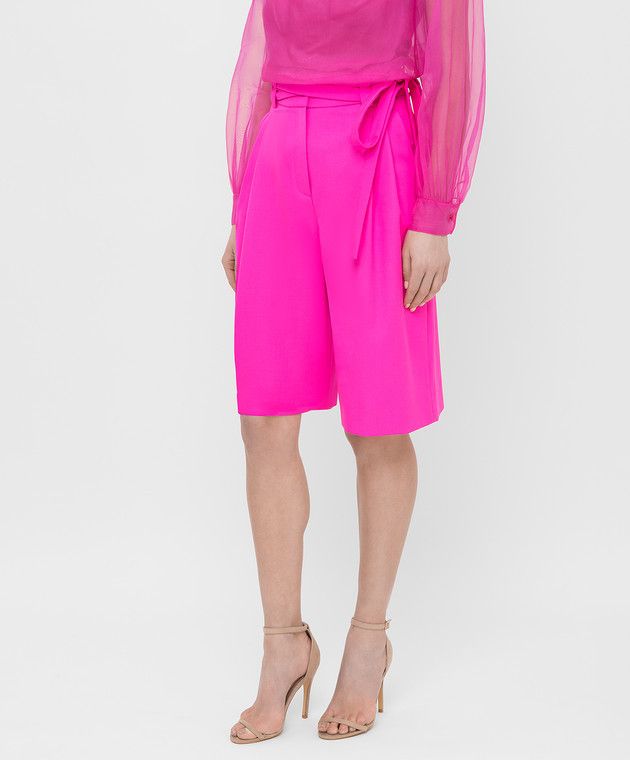 Valentino o1y0326 Short in Fuchsia Size 25" / US 0 / IT 36 - 3 Thumbnail