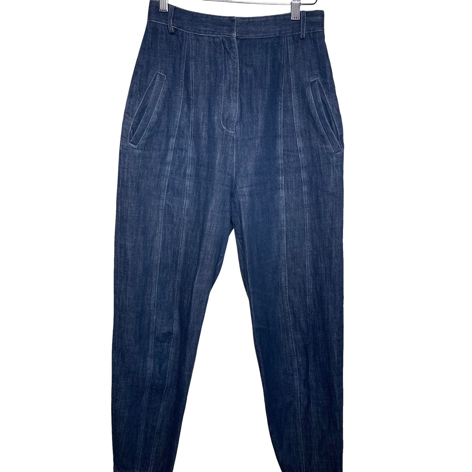 Tibi Tibi Easton Jean Denim Pants Super High Waist barrel tapered Size 27" / US 4 / IT 40 - 2 Thumbnail