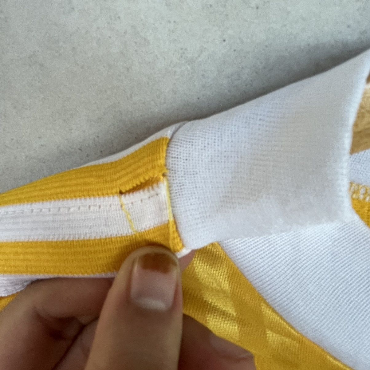Other Vintage Yellow And White Sleeve Soccer Jersey Size L Size US L / EU 52-54 / 3 - 7 Thumbnail