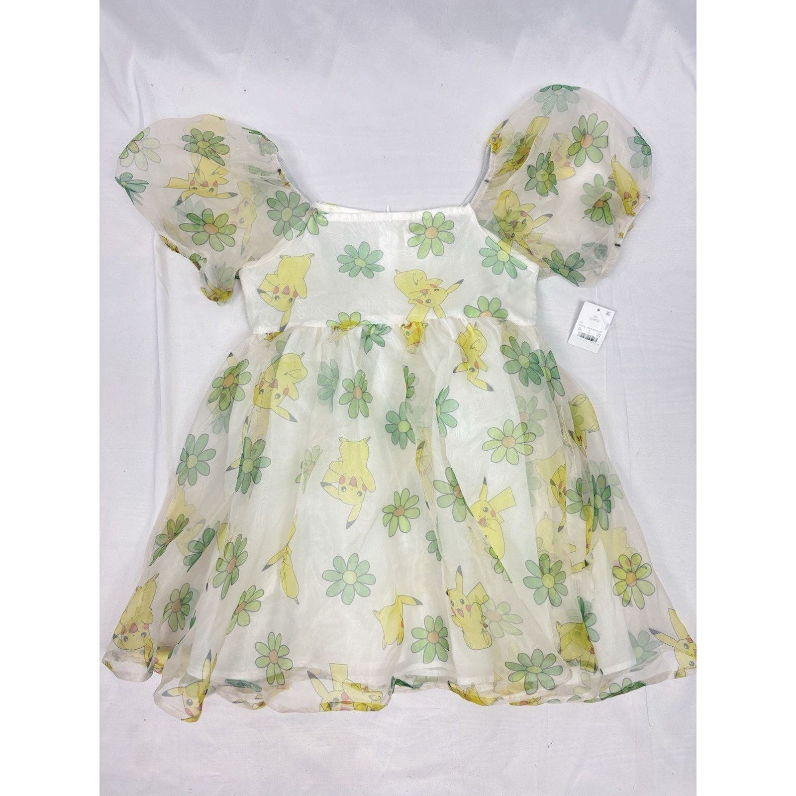 Pokemon NWT Pokémon Pikachu Girls Size L 12 Tulle Dress Puff Sleeve Size XL / US 12-14 / IT 48-50 - 1 Thumbnail
