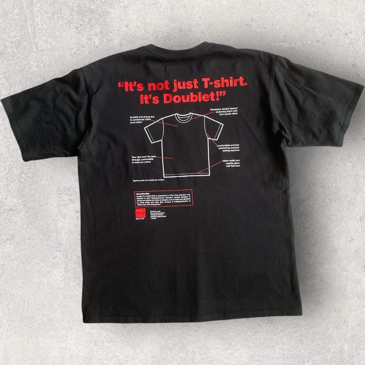 Doublet SS18 Fray Embroidered T Shirt Size US S / EU 44-46 / 1 - 2 Thumbnail