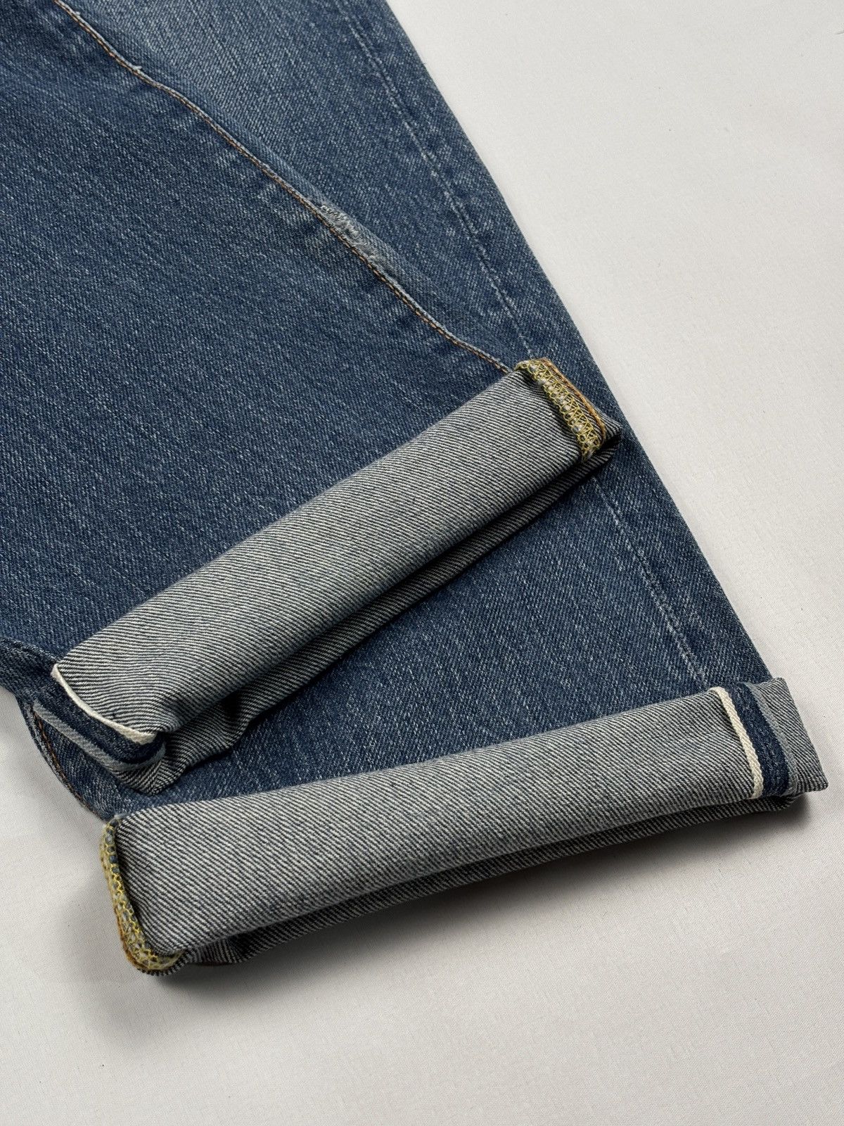 Evisu Embroidered Yellow Seagulls Selvedge Jeans Size US 29 - 6 Thumbnail