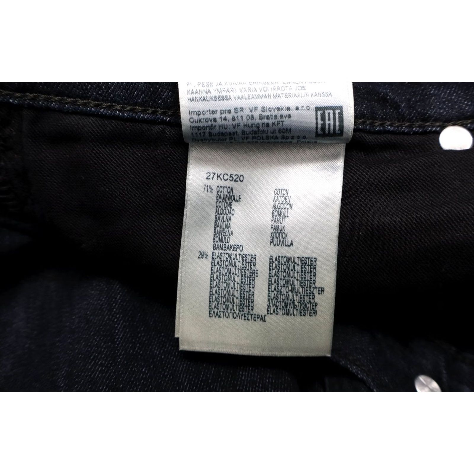 Lee LEE Luke Jeans Slim Navy Blue Denim Zip Fly Stretched Slim Fit W33/L32 Mens Jeans Size US 33 - 7 Thumbnail