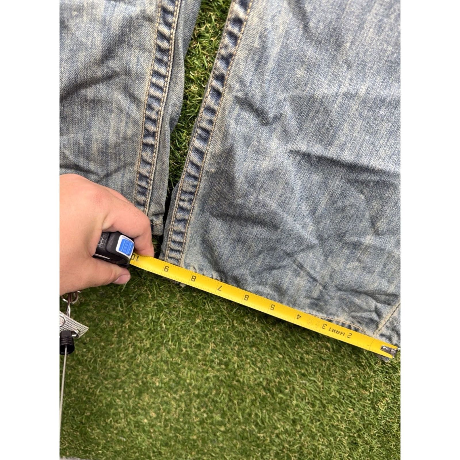 Ecko Unltd. VINTAGE Ecko Unltd Jeans Mens 36 Baggy Fit Skater Wide Leg Grunge 90s Denim Blue Cotton 5-Pocket Relaxed Mens Jeans Size US 36 / EU 52 - 6 Thumbnail