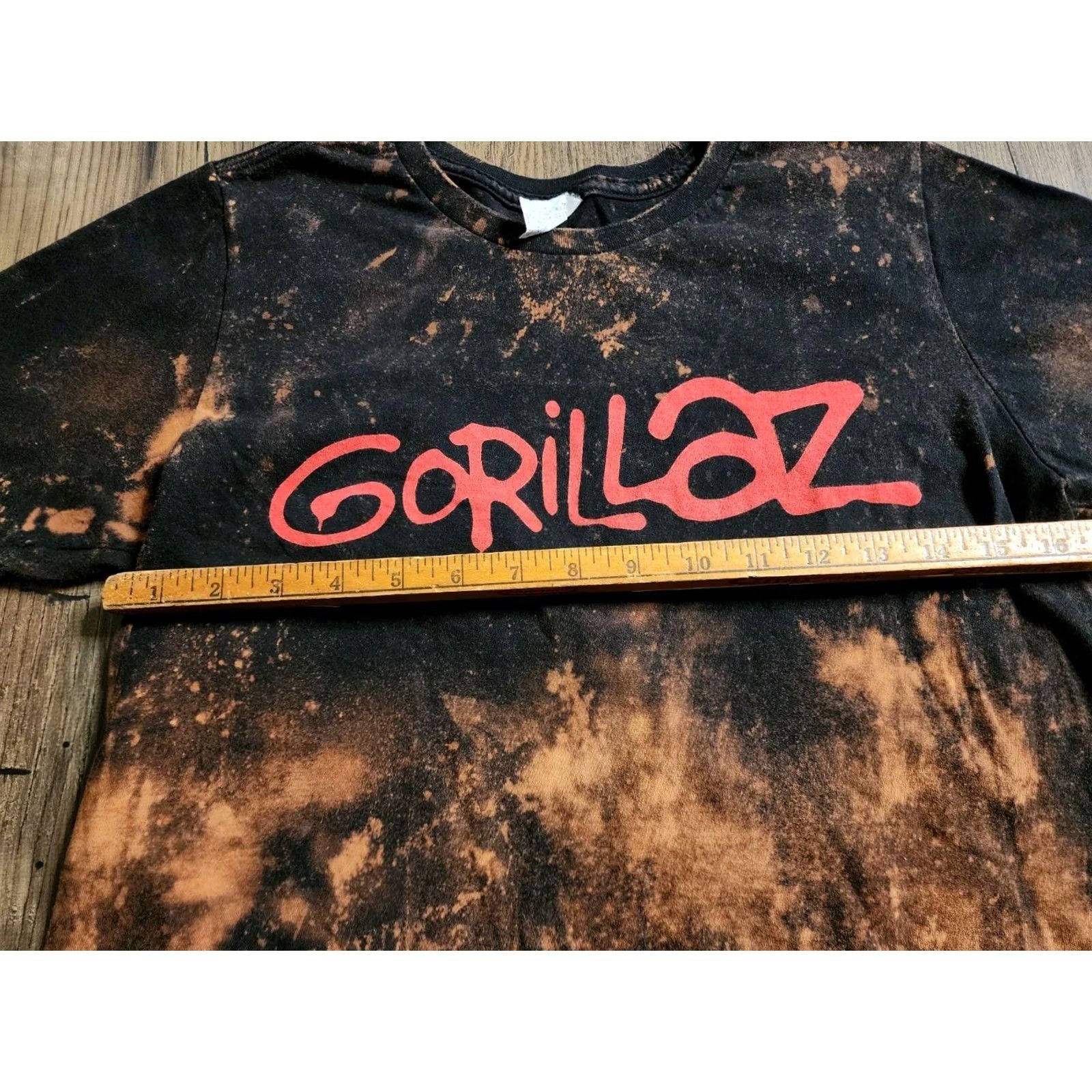 Vintage Womens M Pacific Gorillaz Self Titled Album Geep Rock Rap Cropped Bleach T Shirt Size M / US 6-8 / IT 42-44 - 3 Thumbnail