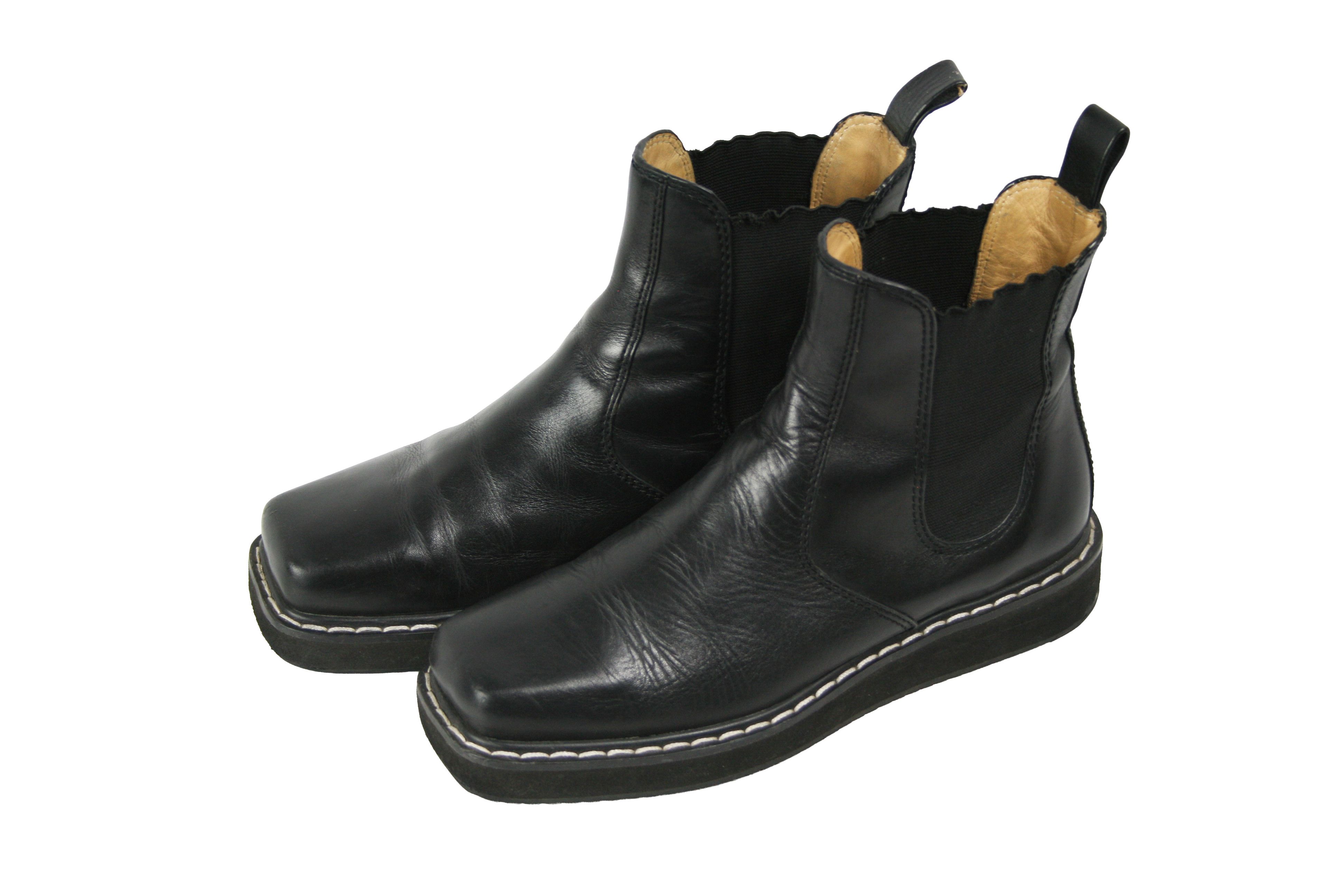 Jil Sander Square Toe Chelsea Boots Size US 9 / IT 39 - 3 Thumbnail