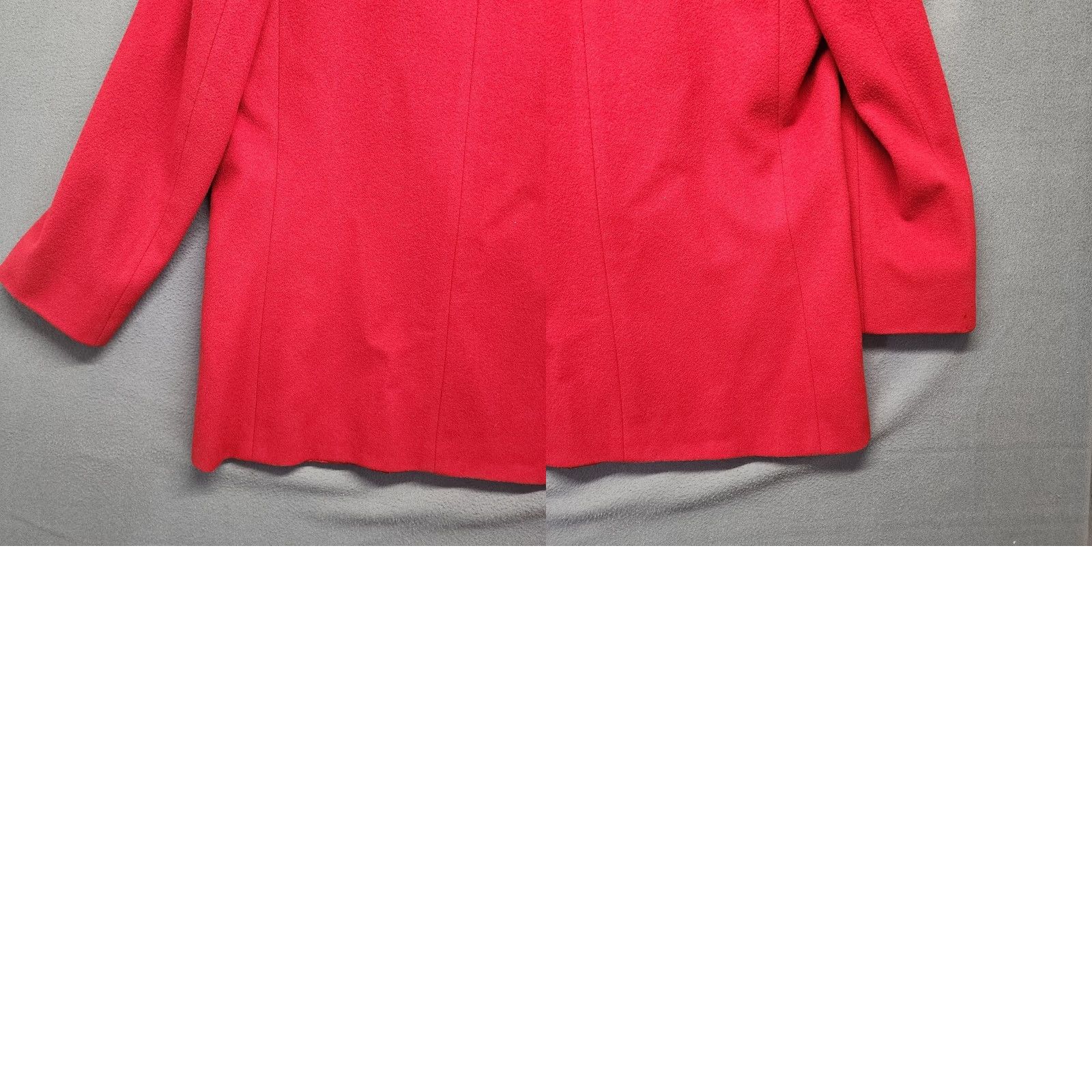 Vintage LL Bean Blazer Womens 12 R Red Single Button Lined Notch Lapel Cardigan? No, Blazer. Size XL / US 12-14 / IT 48-50 - 8 Thumbnail
