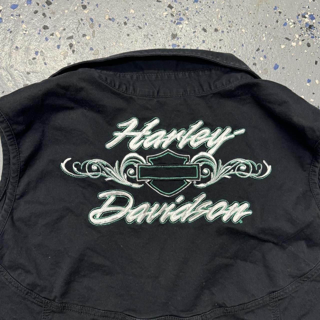 Designer × Harley Davidson Harley Davidson Half Zip Embroidered Vest XXL Size US XXL / EU 58 / 5 - 4 Thumbnail