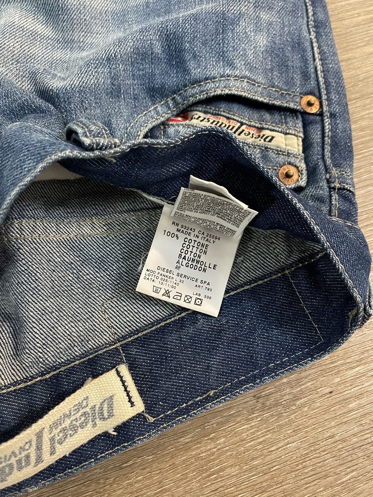 Diesel × Vintage Vintage Diesel Flare Pants Y2K Fanker Size US 27 - 6 Thumbnail