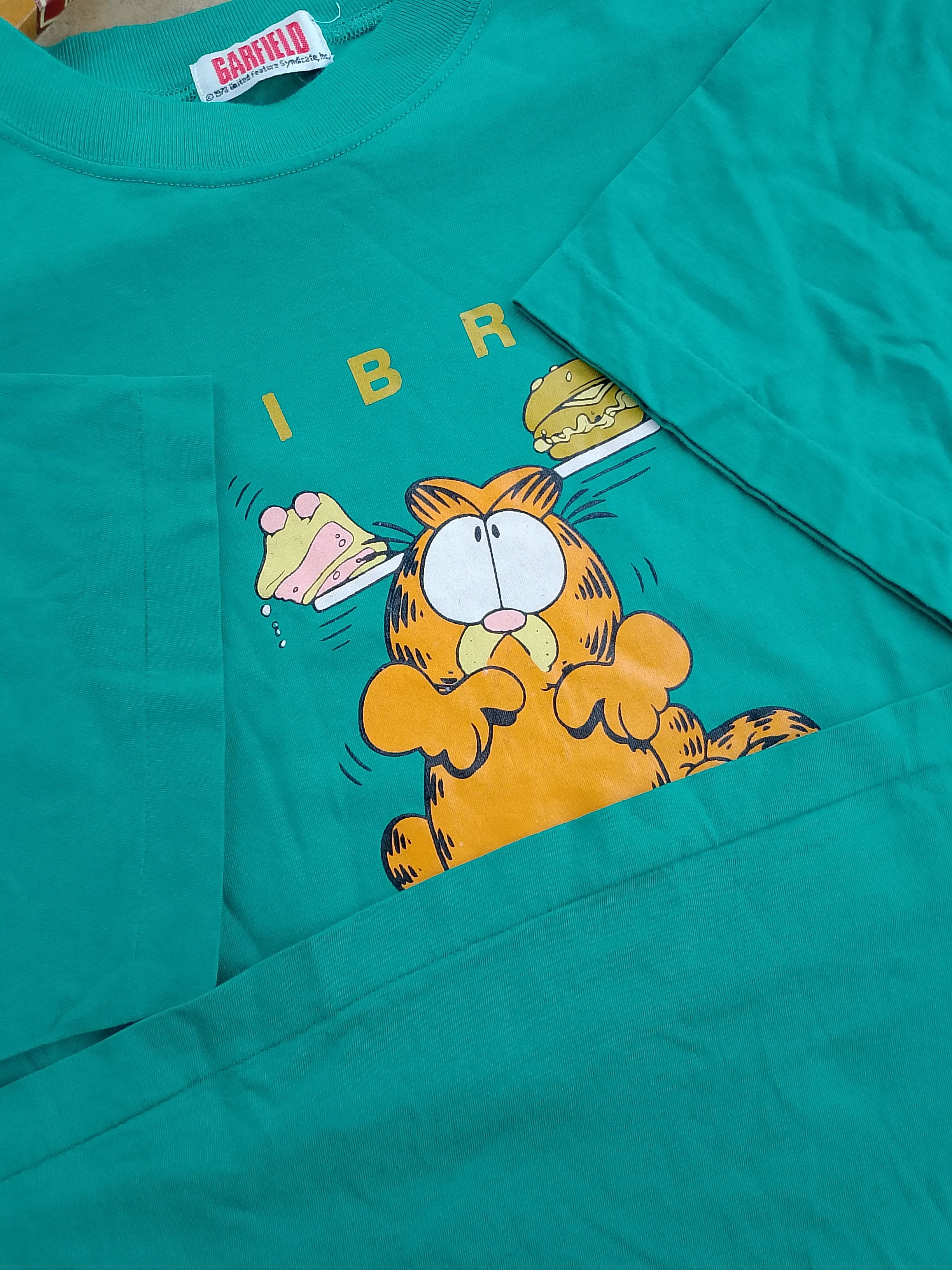 💥 Vintage Garfield Libra Zodiac Edition Cartoon T-shirt