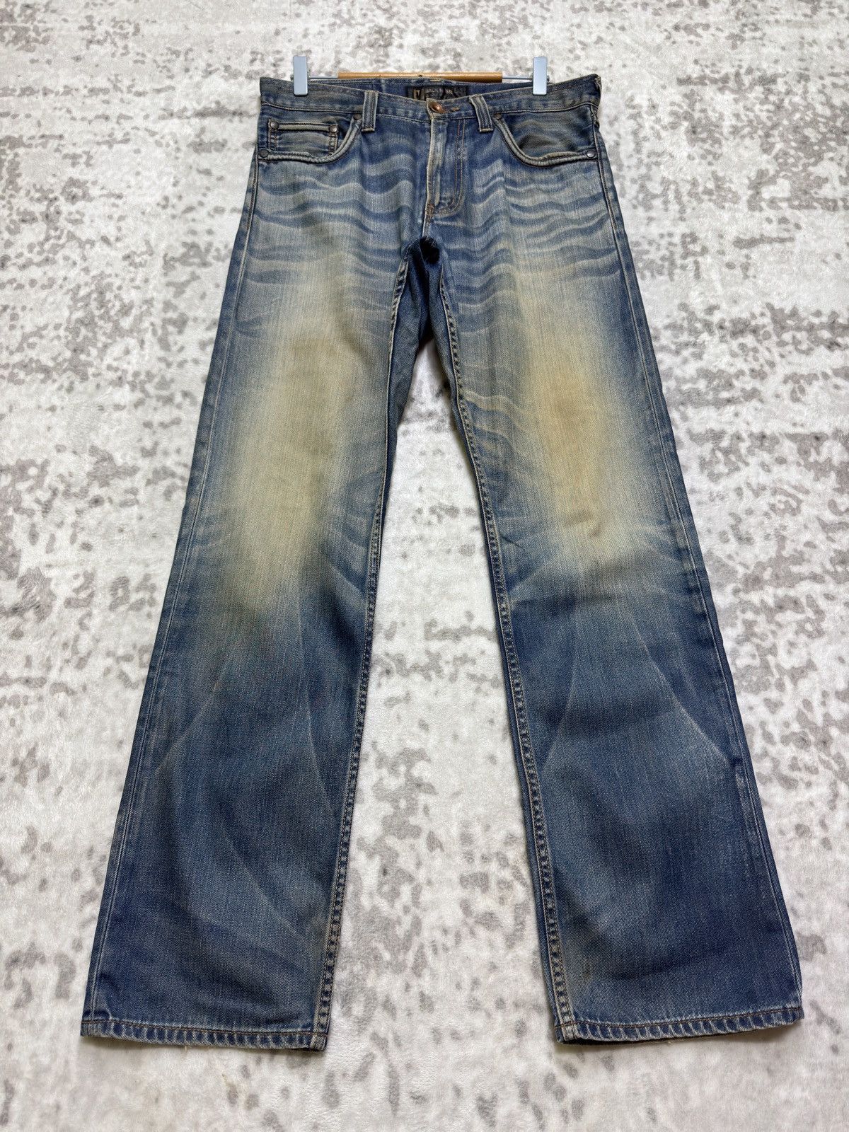 Vintage Vintage Archive Back Number Heavy Whisker Mud Wash Denim Size US 32 / EU 48 - 1 Thumbnail