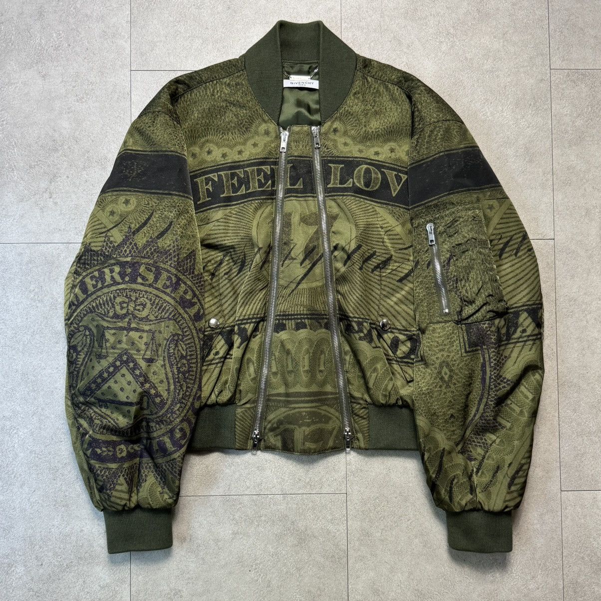 Givenchy GIVENCHY Doller Print Double Zip Bomber Jacket Size US S / EU 44-46 / 1 - 1 Thumbnail