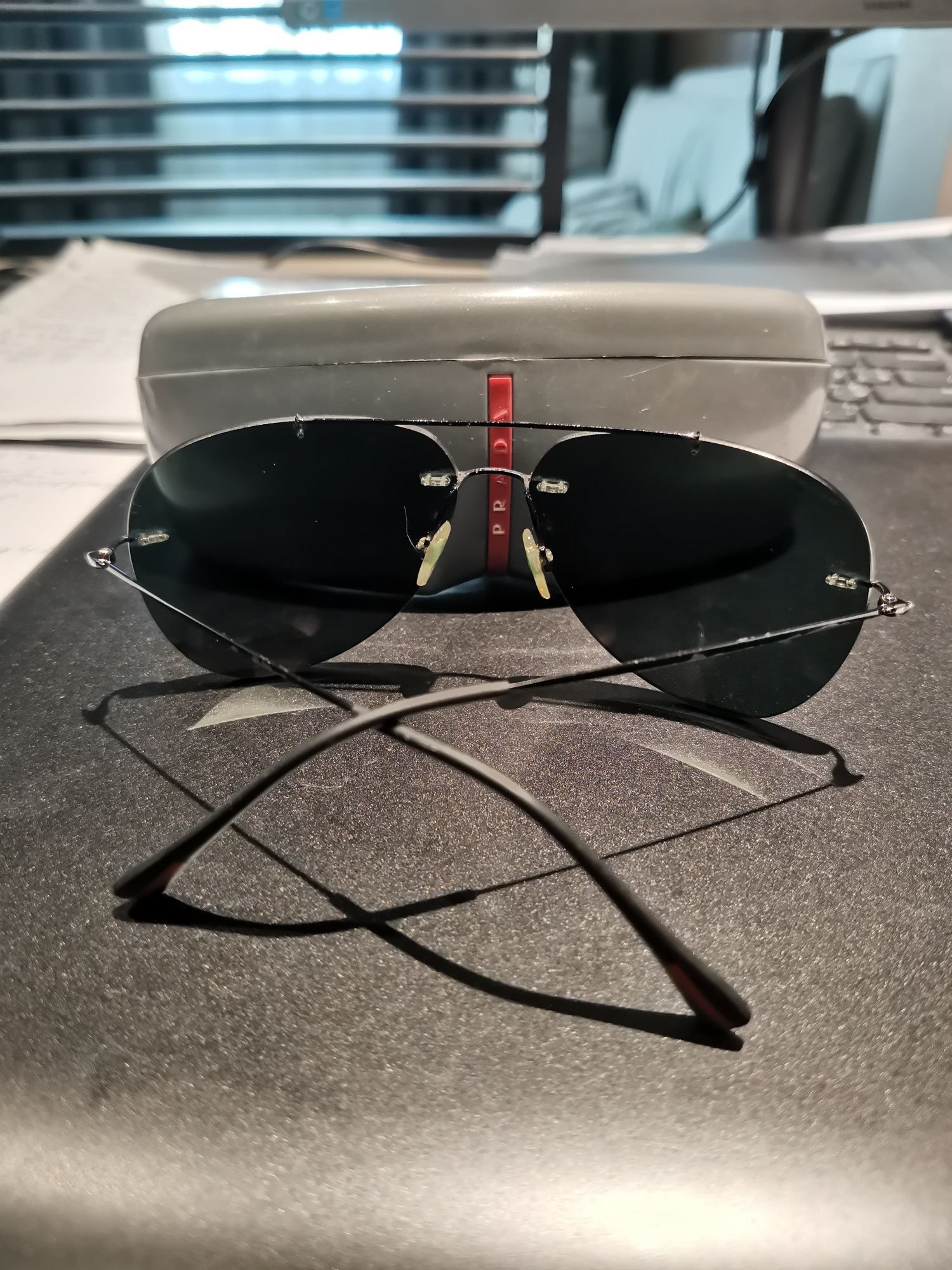 Prada Prada Aviator Sunglasses Size ONE SIZE - 2 Thumbnail
