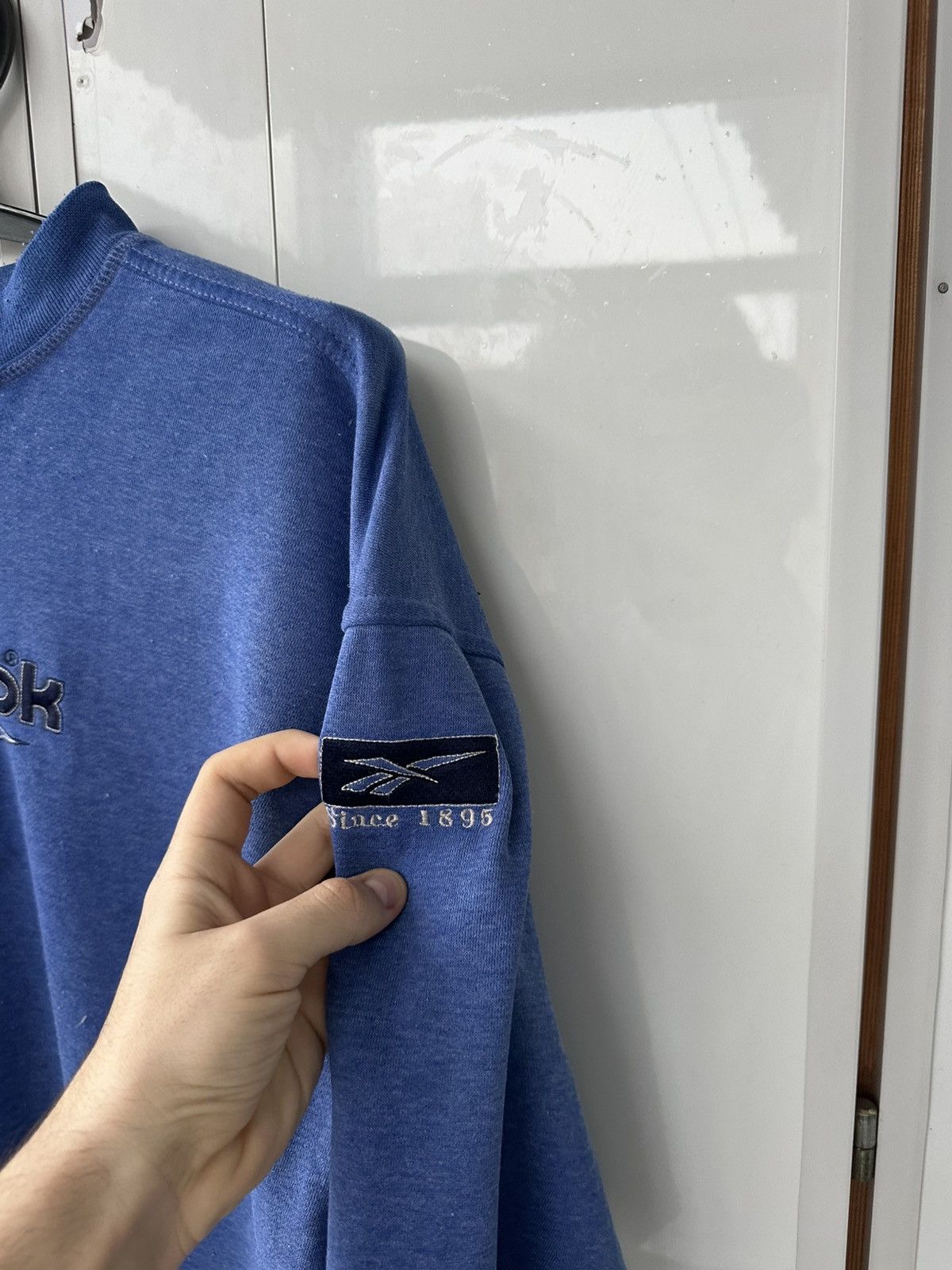 Reebok Vintage Reebok Oversize Sweatshirt Blue Big Logo Size US M / EU 48-50 / 2 - 8 Thumbnail