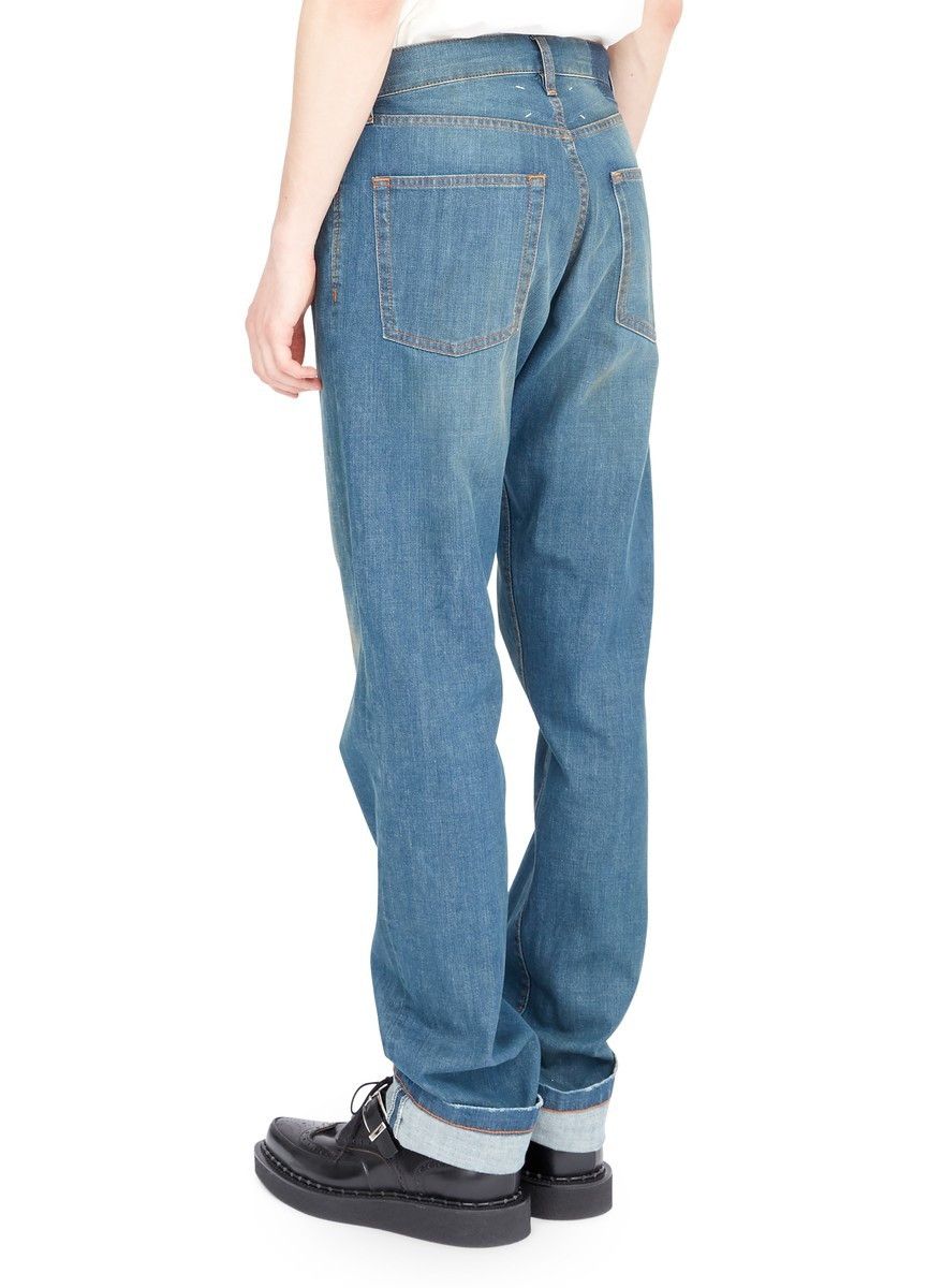 Maison Margiela oc11z0925 Wash Turn-up Jeans in Blue Size US 30 / EU 46 - 7 Thumbnail