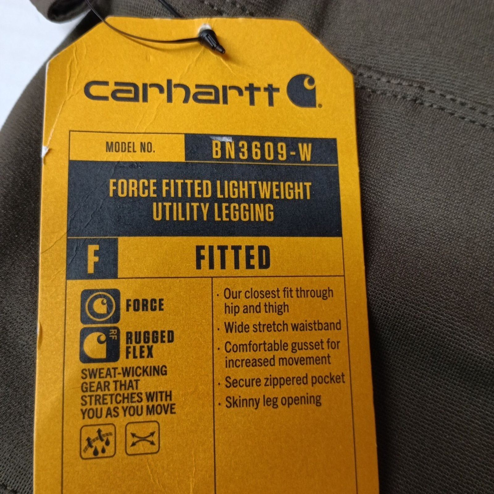 Carhartt Carhartt Women's Leggings Force Fitted Utility Size MT Green Size 30" / US 8 / IT 44 - 5 Thumbnail
