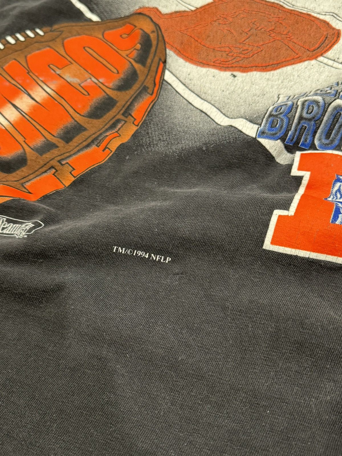 NFL × Vintage Vintage 1994 Denver Broncos Tee Shirt Size US XL / EU 56 / 4 - 2 Thumbnail