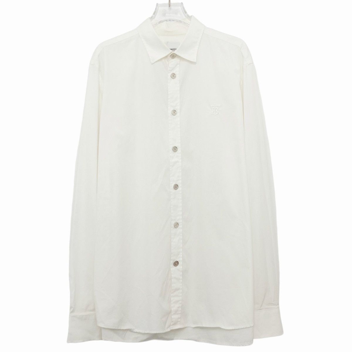 Burberry Burberry Stretch Cotton Poplin Long Sleeve Shirt K26WX Size US L / EU 52-54 / 3 - 1 Thumbnail