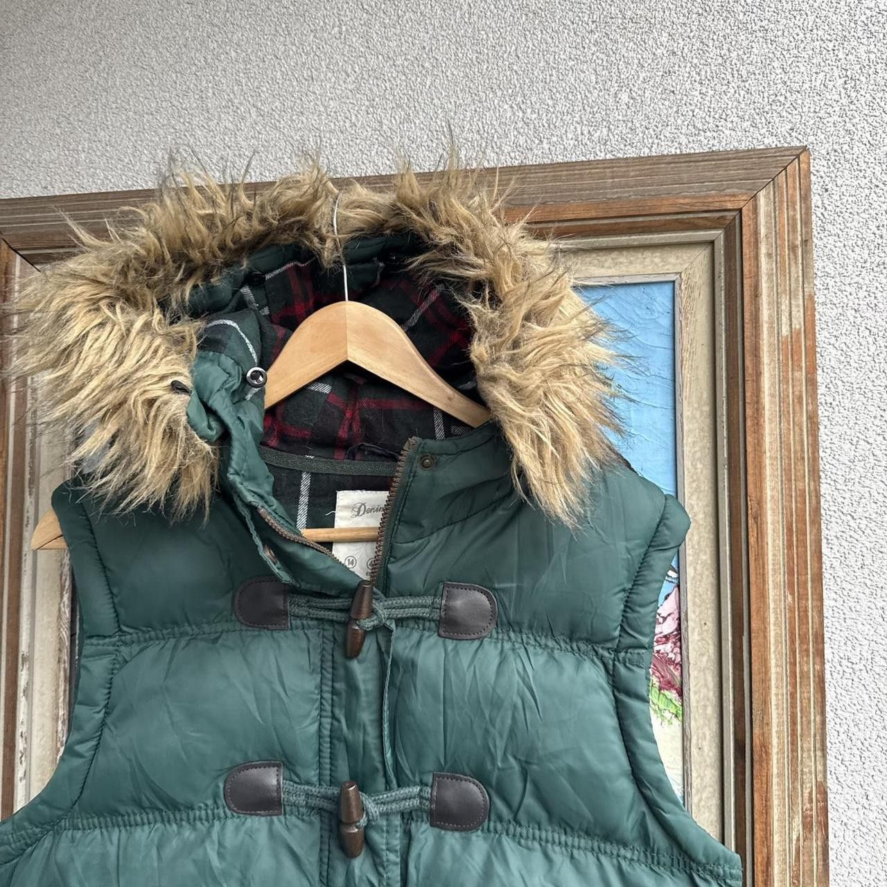Vintage Vintage Faux Fur Vest Gilet Womans Jacket Green Size M / US 6-8 / IT 42-44 - 3 Thumbnail