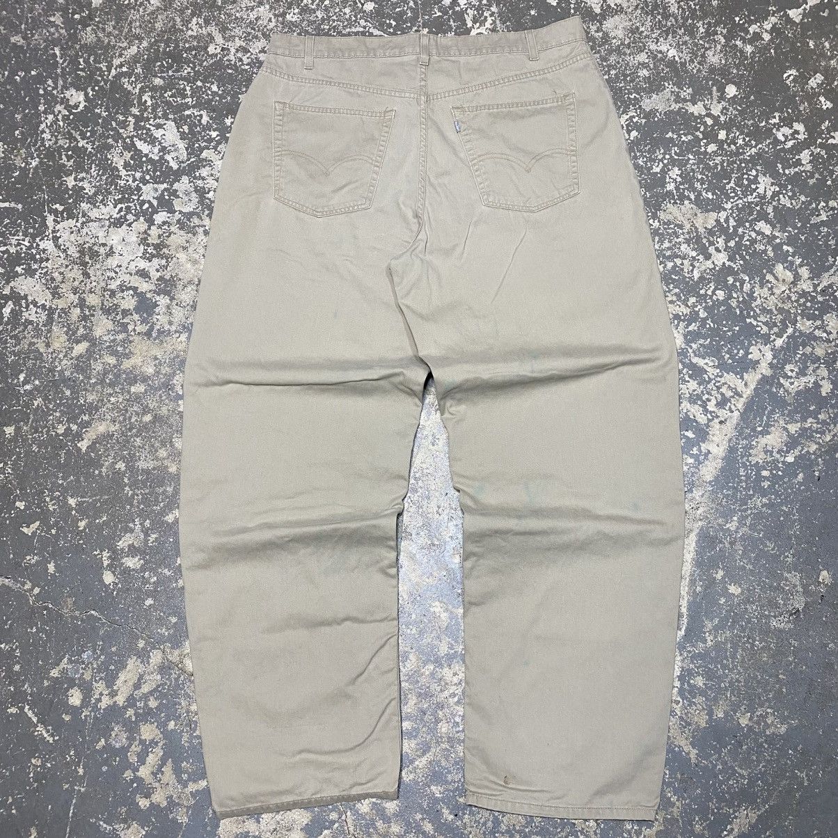 JNCO × Levi's × Vintage Vintage Levi’s Silvertab Baggy Tan Pants 90s Size US 40 / EU 56 - 1 Thumbnail