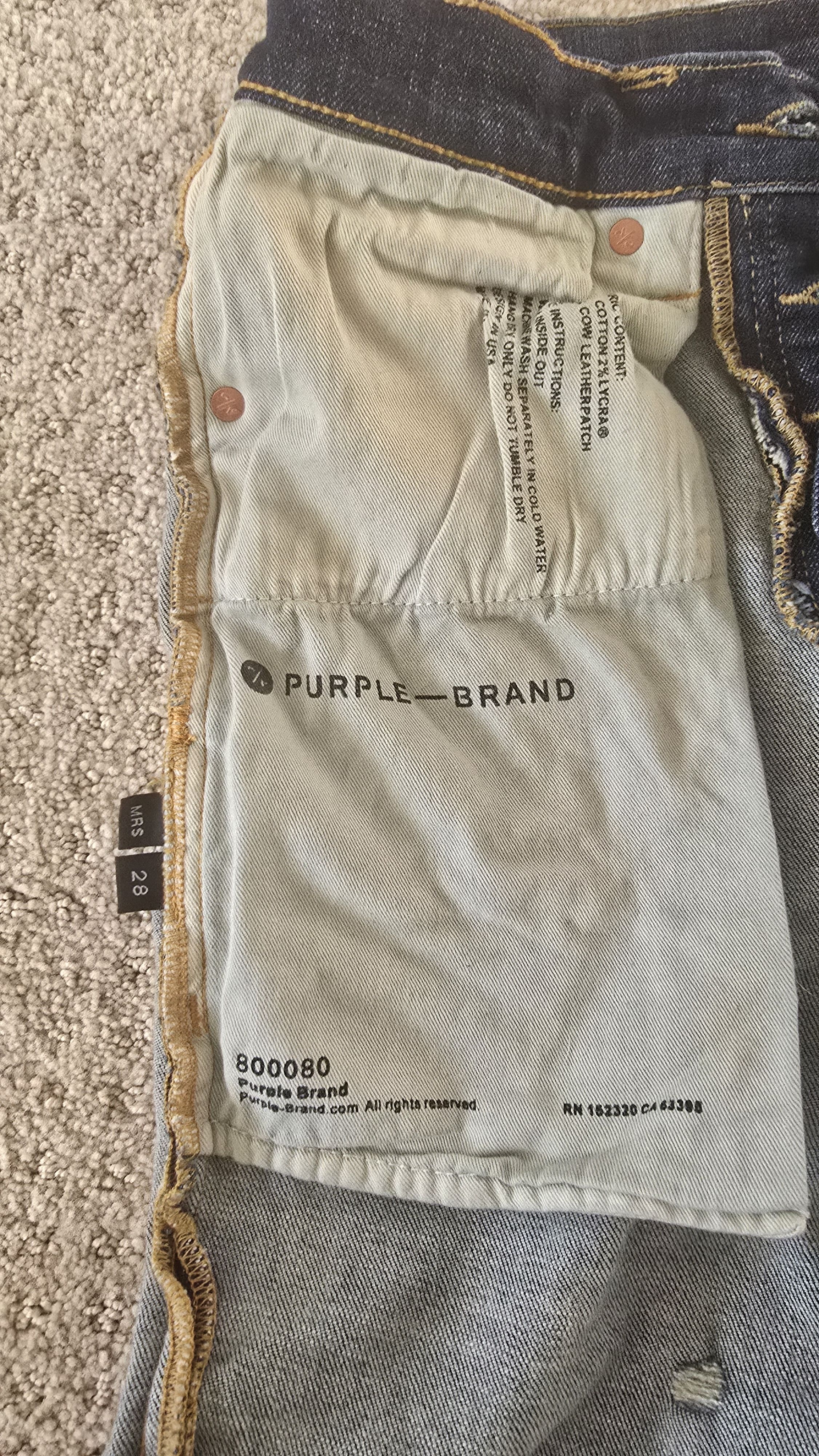 Purple Brand Purple Brand P001 Limited Edition Splatter Jeans BBC SUPREME Size US 28 / EU 44 - 8 Thumbnail