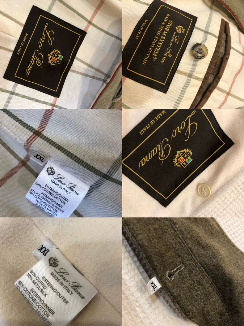 Loro Piana LORO PIANA Double-layer cotton fabric coat Size US XXL / EU 58 / 5 - 8 Thumbnail