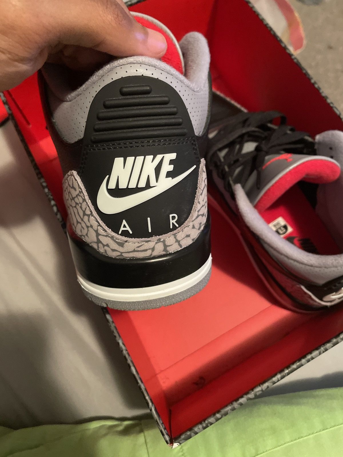 Jordan Brand Black cenent 3s reimagined Size US 8.5 / EU 41-42 - 4 Thumbnail