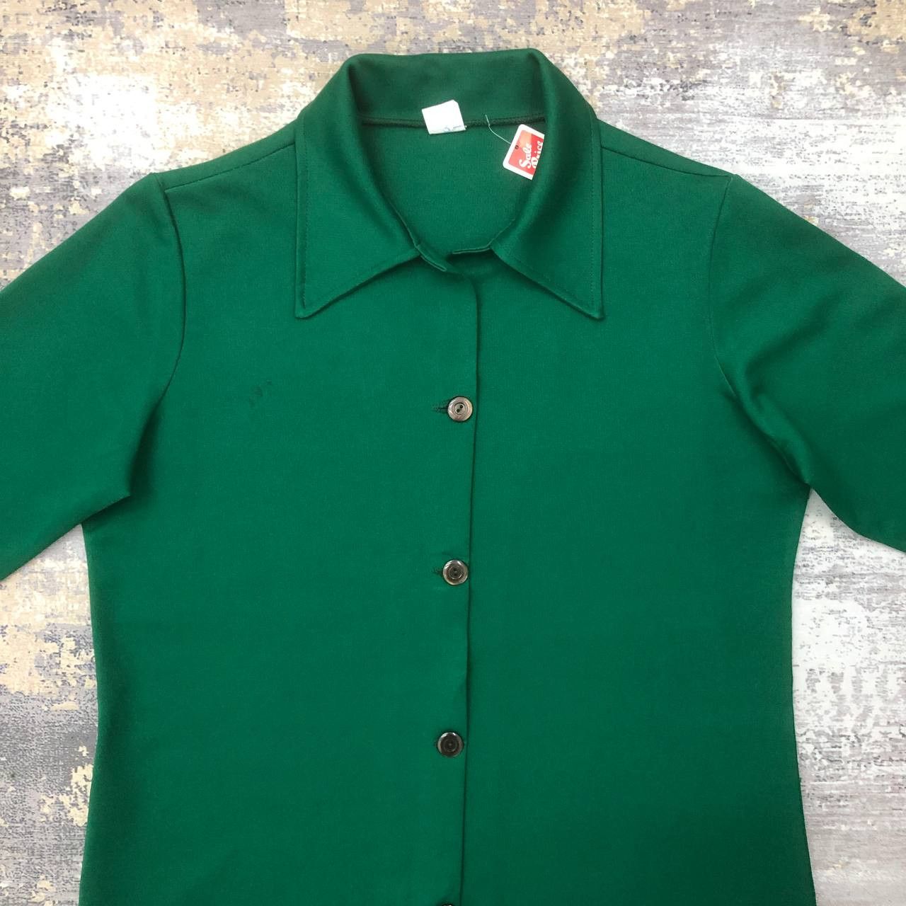 Vintage Y52. RARE VINTAGE MADE IN USA POLYSTER JACKET Size XXS / US 00 / IT 34 - 4 Thumbnail
