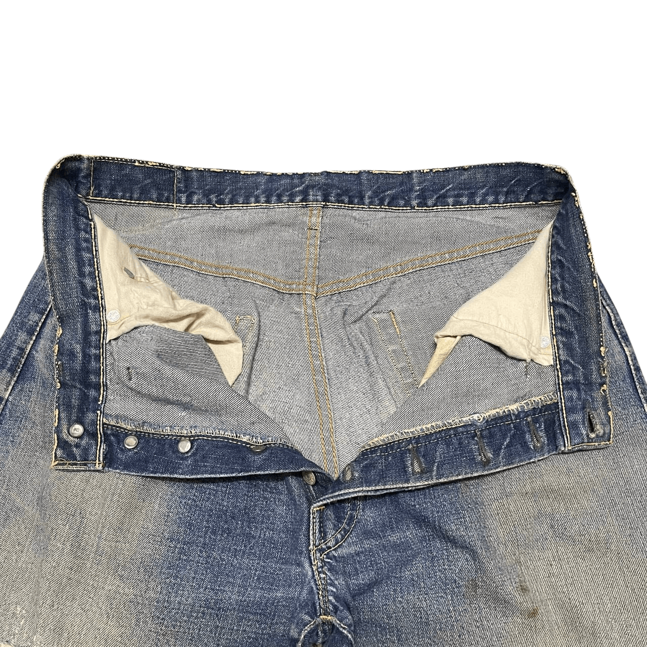 Levi's Vintage 60s Levis 501 Big E Denim Button No 2 Size US 32 / EU 48 - 11 Thumbnail