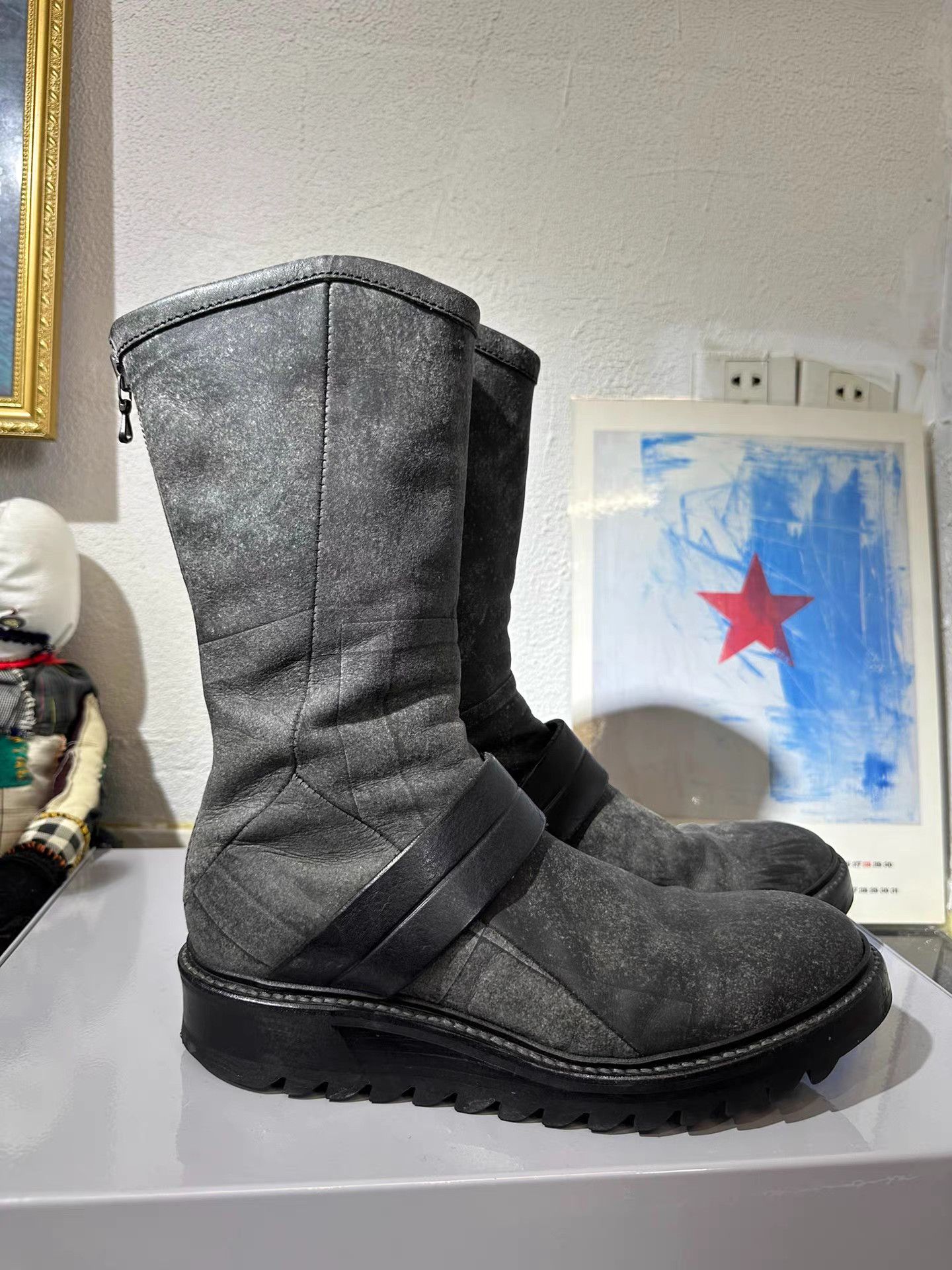 Julius Julius 7 Suede High-Top Engineer Boots K20 Size US 8 / EU 41 - 2 Thumbnail