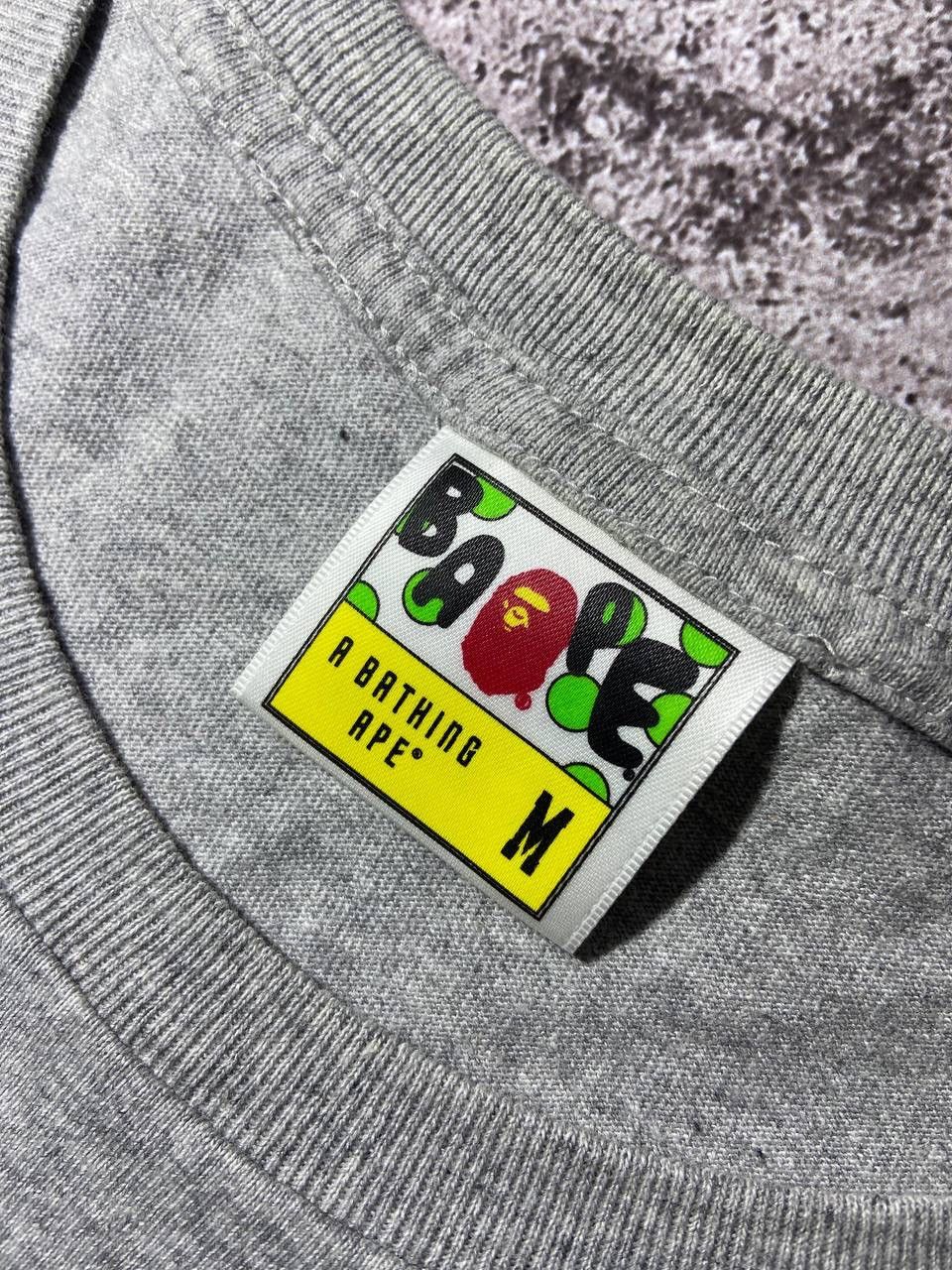 Bape BAPE A Bathing Ape One Point Patch Tee Grey - Size M Size US M / EU 48-50 / 2 - 7 Thumbnail
