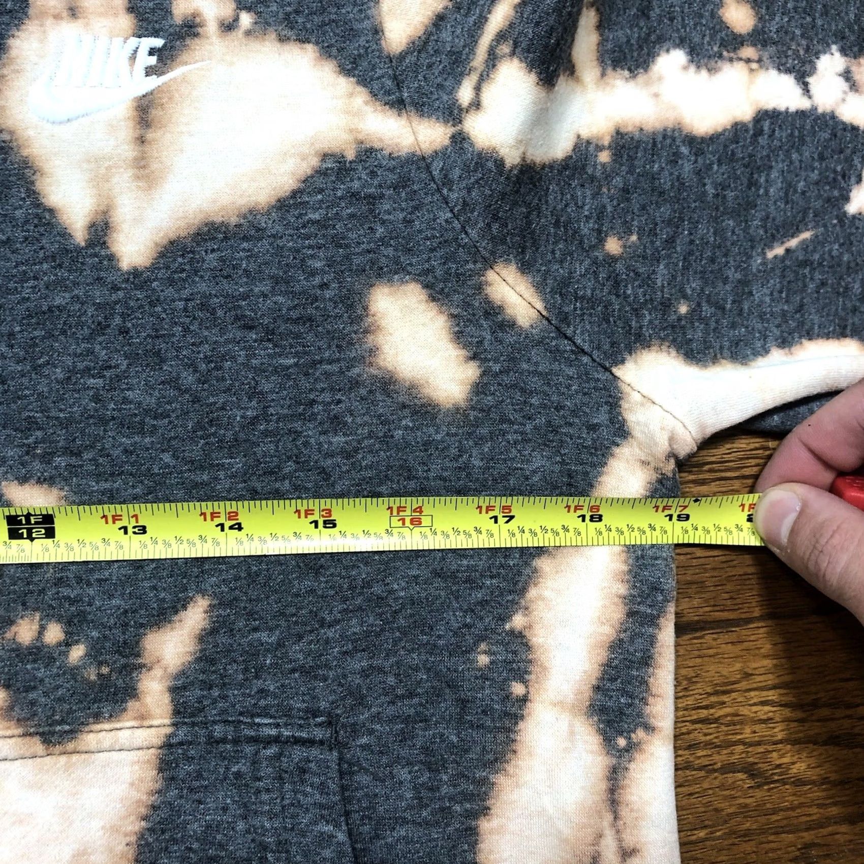 Nike Nike Womens Sweatshirt Hoodie S Crewneck Pockets Tie Dye Acid Wash Gray Cotton Blend Fleece 1 Of 1 Custom Modern Activewear Mens Womens Girls Boys Size S / US 4 / IT 40 - 7 Thumbnail