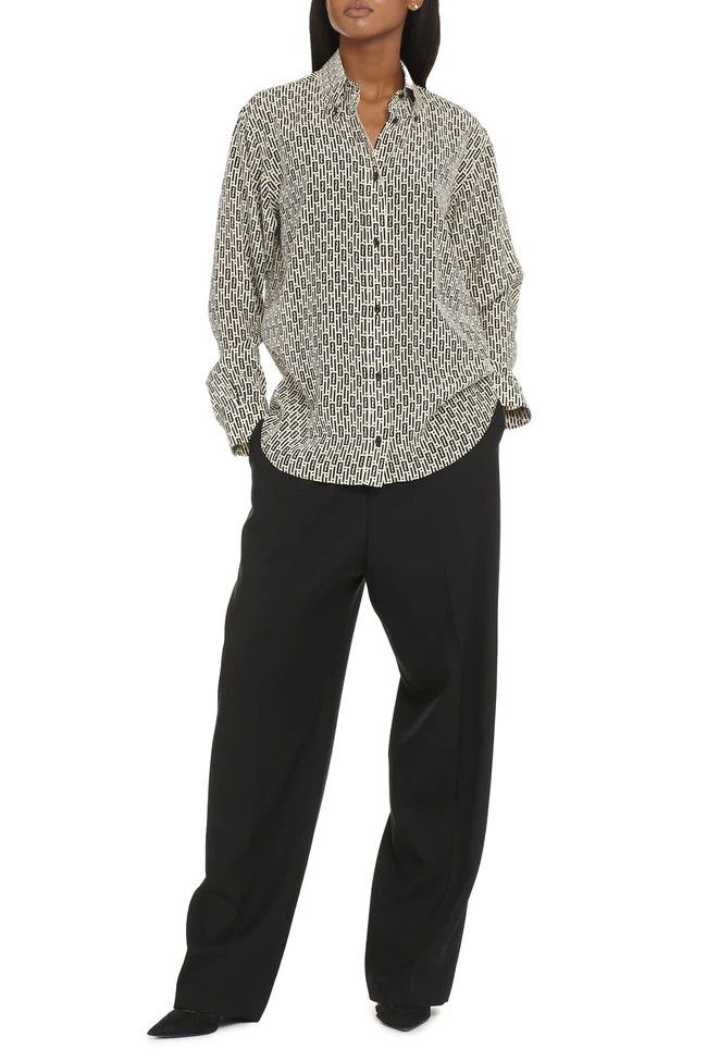 Fendi o1loc1c0824 Shirt in Ivory/Black Size XL / US 12-14 / IT 48-50 - 3 Thumbnail