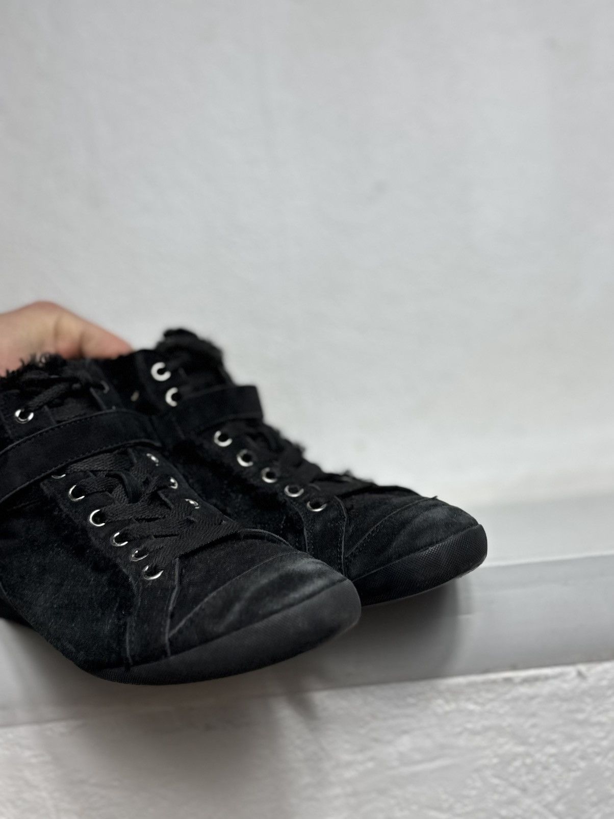 Dior Dior High Top Suede Sneakers Black Size 38 Luxury Vintage Size US 8 / IT 38 - 7 Thumbnail