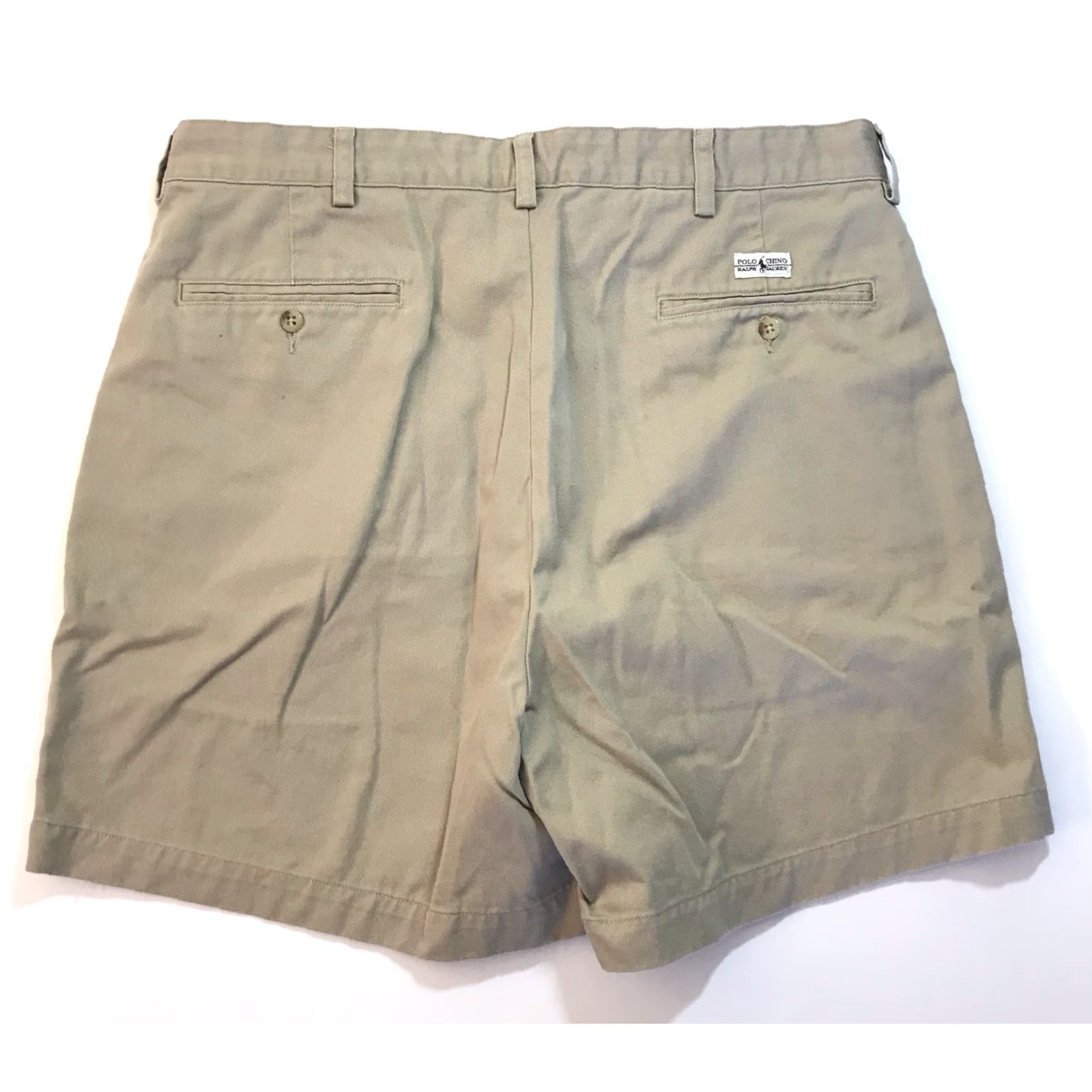 Polo Ralph Lauren VINTAGE Polo Ralph Lauren Chino Shorts 36 Beige Pleated Outdoor Sports Mens Size US M / EU 48-50 / 2 - 4 Thumbnail