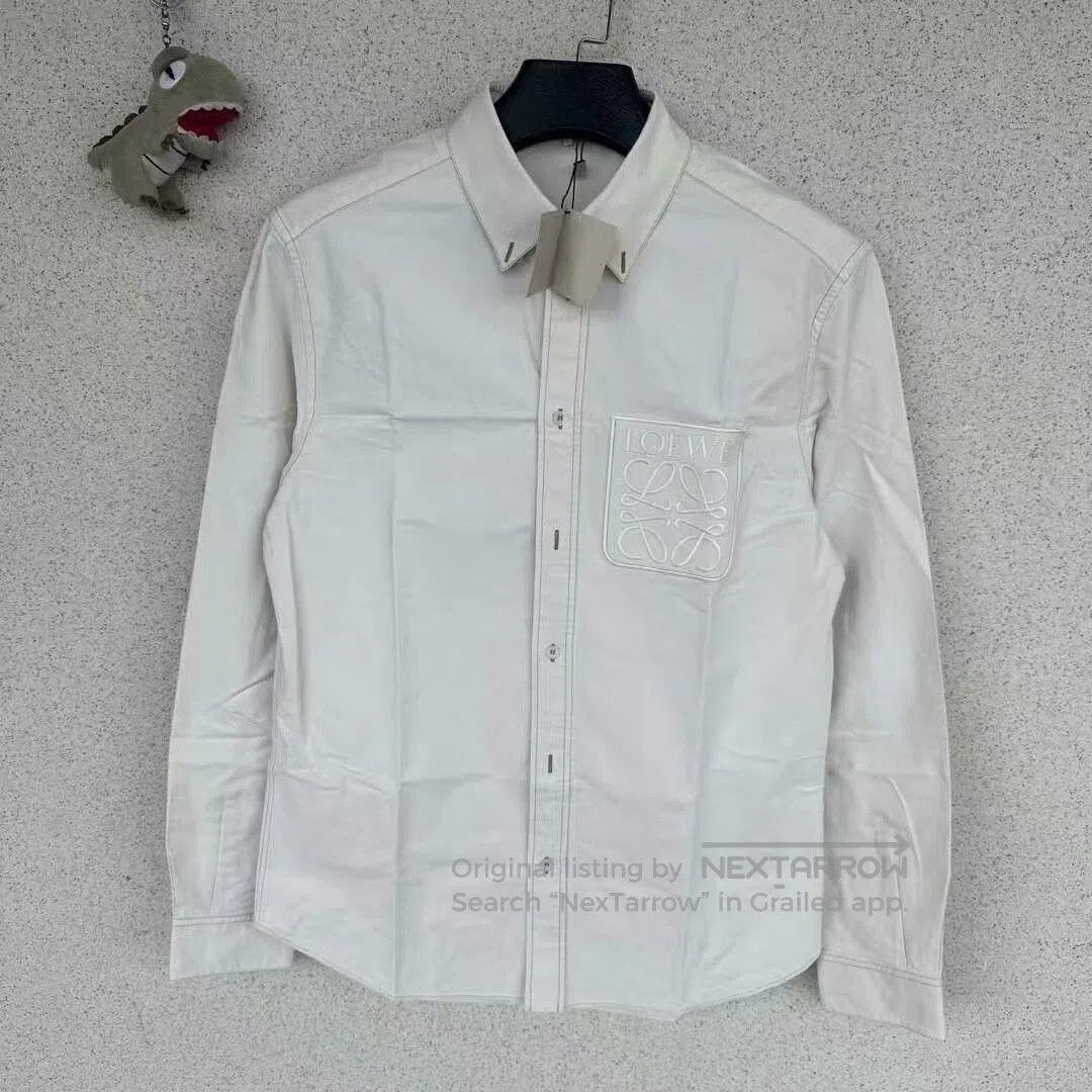 Loewe Loewe New Pocket Embroidered Logo Denim Shirt. Size S / US 4 / IT 40 - 1 Thumbnail