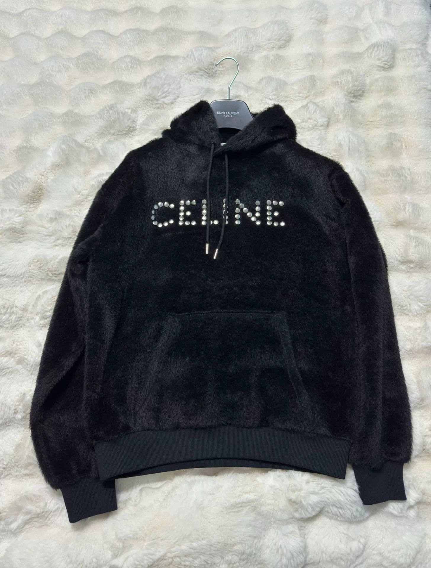 Celine Celine Logo Fleece Studded Sweatshirt XS Size XS / US 0-2 / IT 36-38 - 1 Thumbnail