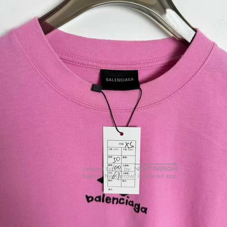 Balenciaga Balenciaga Pink 3B Graffiti Short Sleeve Size US XS / EU 42 / 0 - 2 Thumbnail