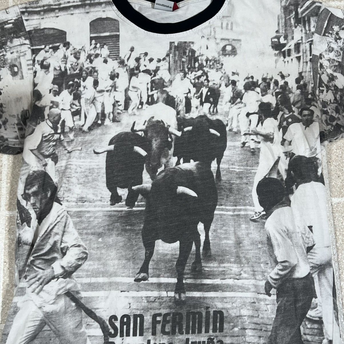 Other Vintage 90s San Fermin Pamplona Irma Bull Run Tshirt Size M Size US M / EU 48-50 / 2 - 2 Thumbnail