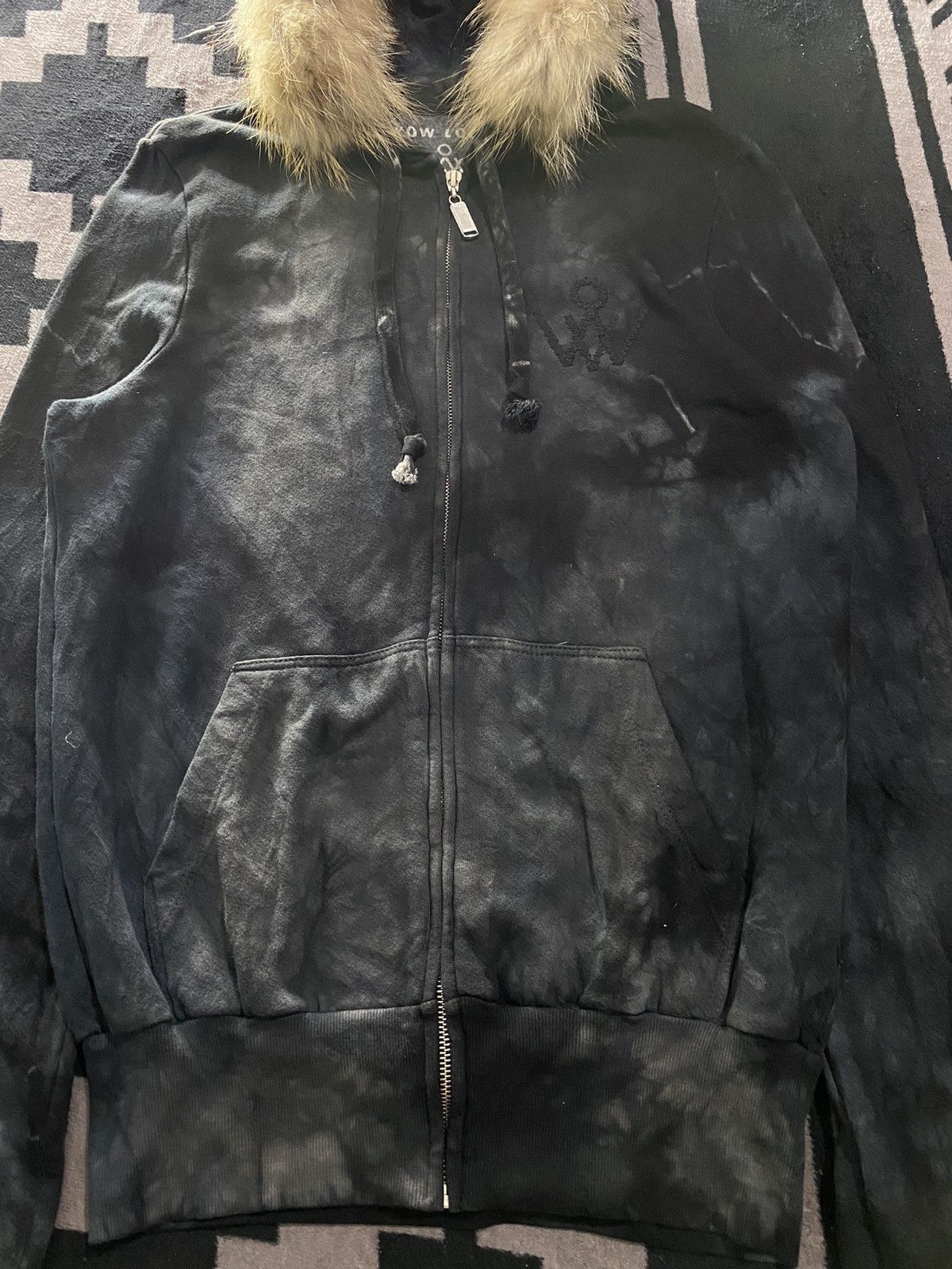 If Six Was Nine × Japanese Brand × Le Grande Bleu (L.G.B.) Japanese wow lookz bleach faux fur hoodie Size US L / EU 52-54 / 3 - 3 Thumbnail
