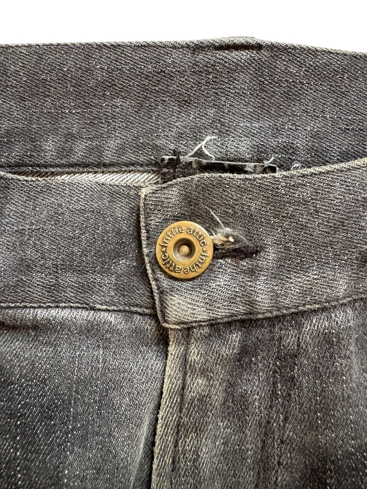 In The Attic Vintage In The Attic Faded Distressed Bootcut Flare Jeans Size US 30 / EU 46 - 13 Thumbnail