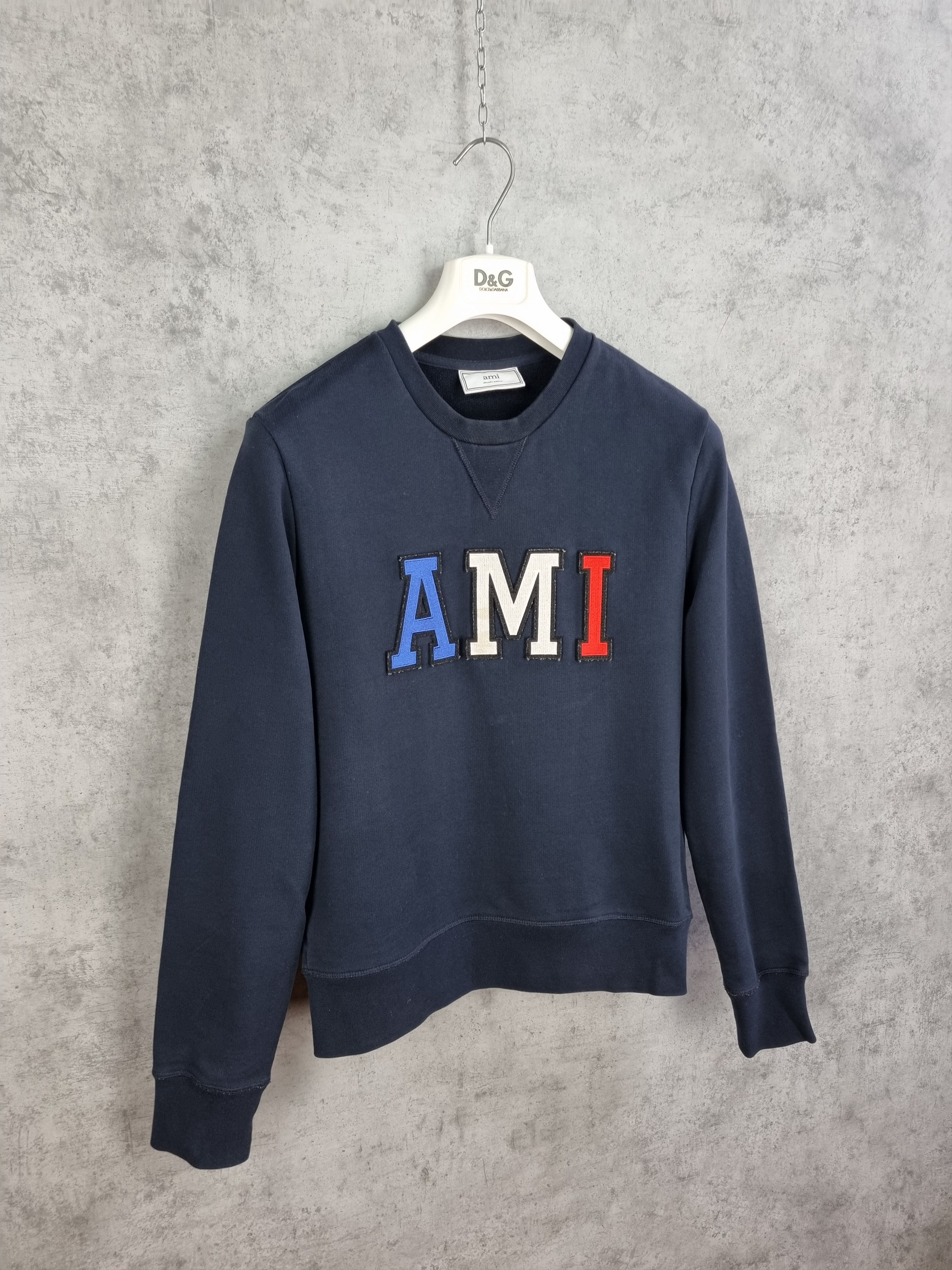 AMI AMI Spellout Embroidered Big Logo Sweatshirt Size S / US 4 / IT 40 - 7 Thumbnail