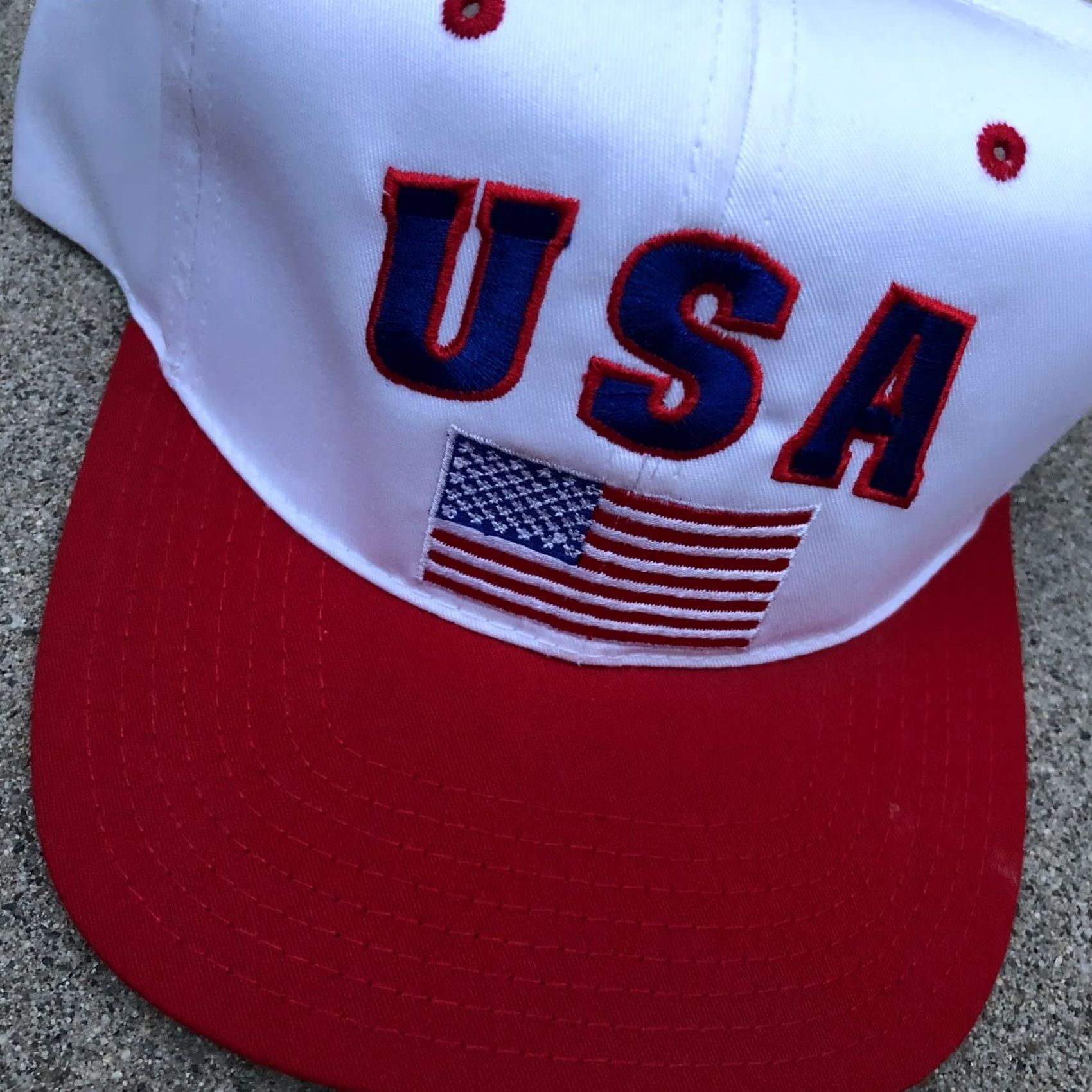 Vintage VINTAGE Headmaster Team USA Flag Snapback Hat Men One Size Adjustable Cap Size ONE SIZE - 2 Thumbnail