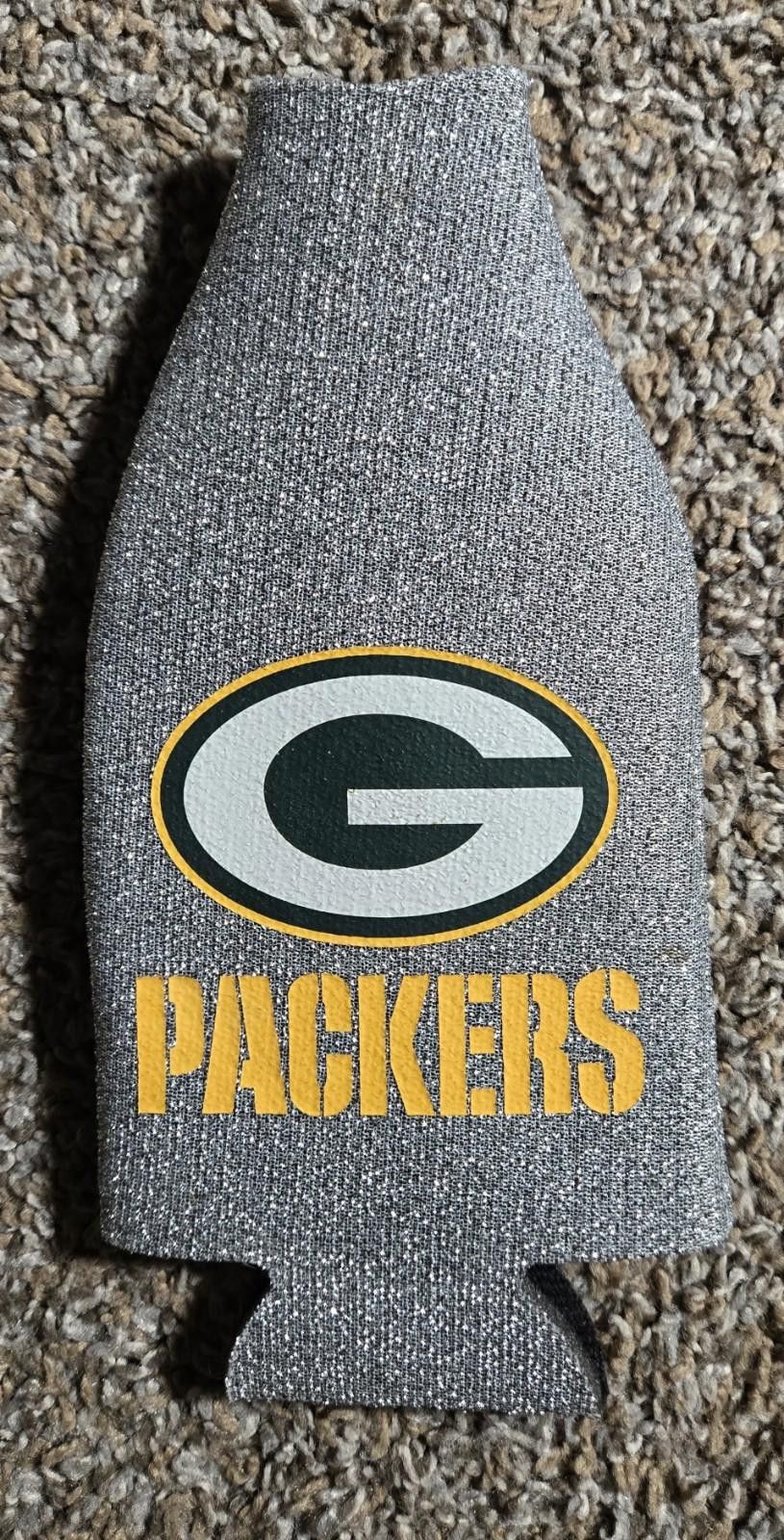 Designer Sparkly Green Bay Packers Insulated Bottle Cooler Size ONE SIZE - 1 Thumbnail